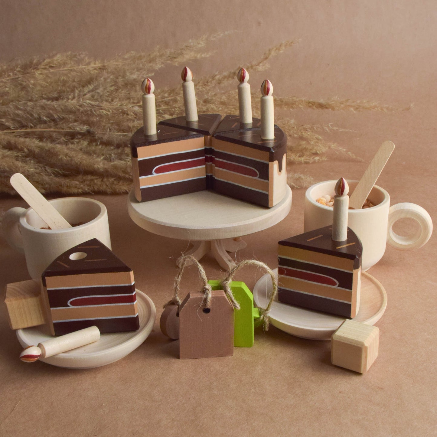 Chocolate cake with candles