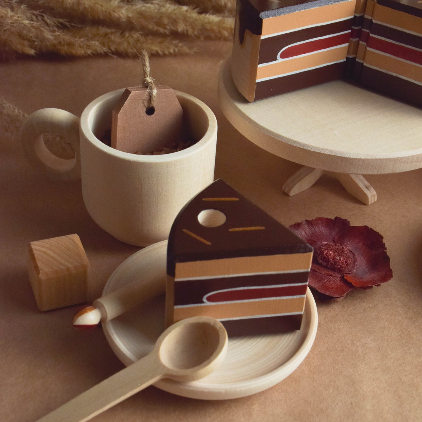Chocolate cake with candles