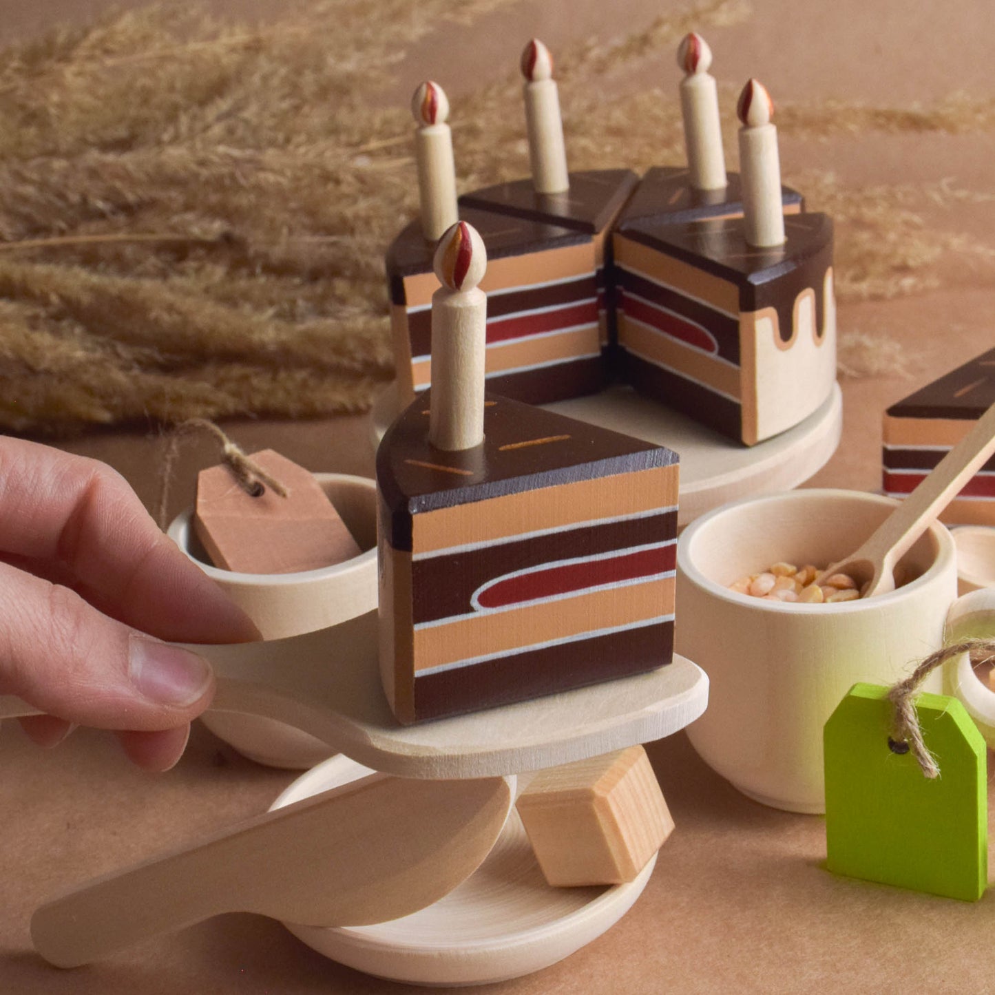 Chocolate cake with candles