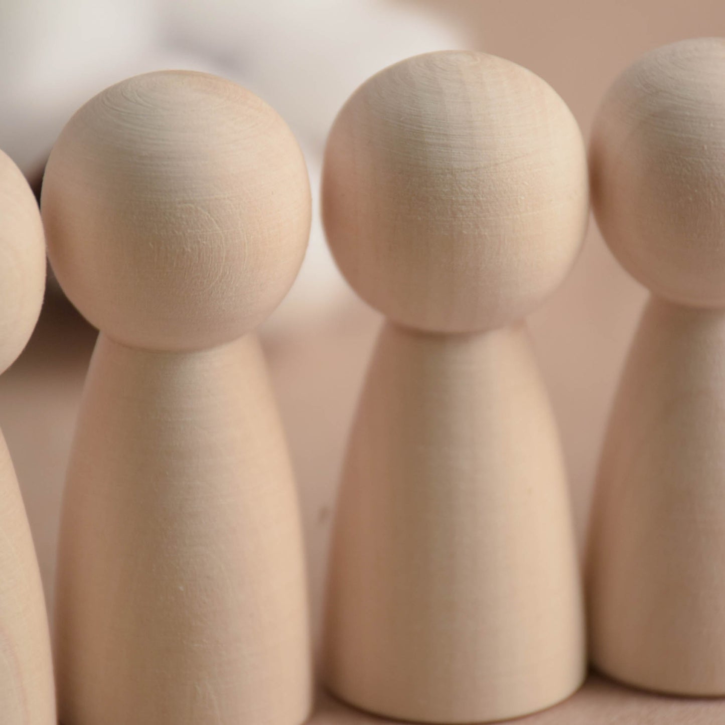 Unfinished Wooden Waldorf Diy Peg Dolls