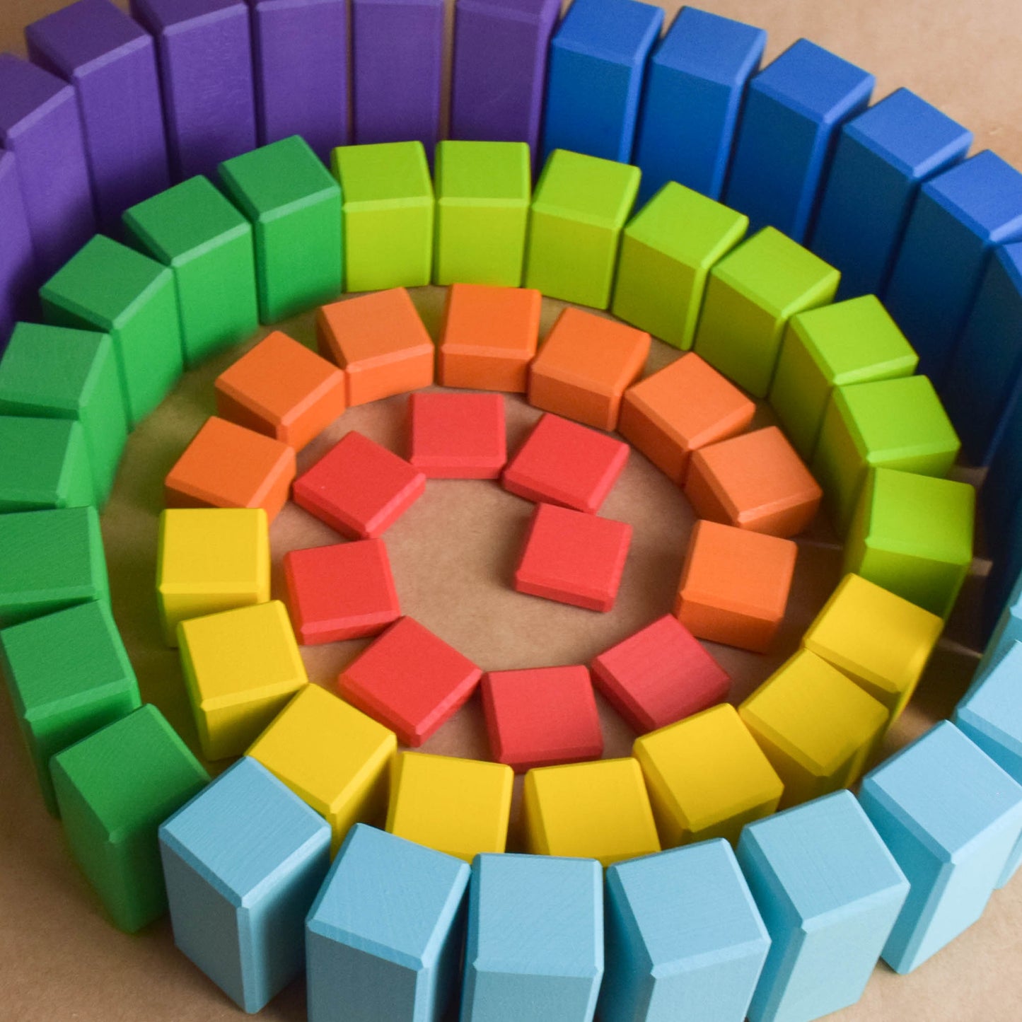 Stepped Counting Blocks Rrainbow