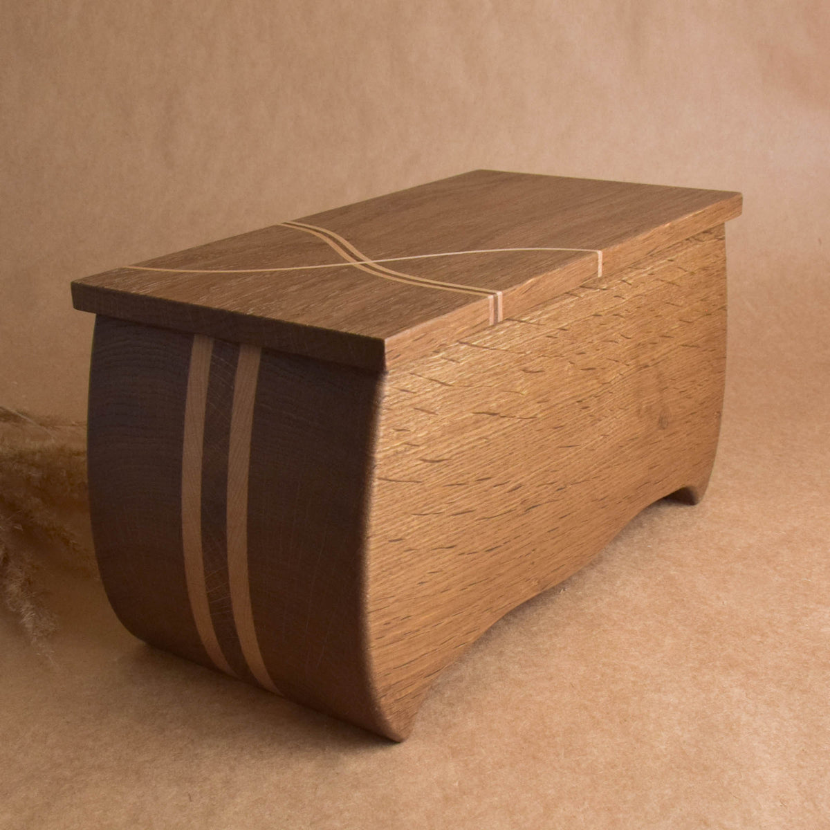Classic wooden box for jewelry storage