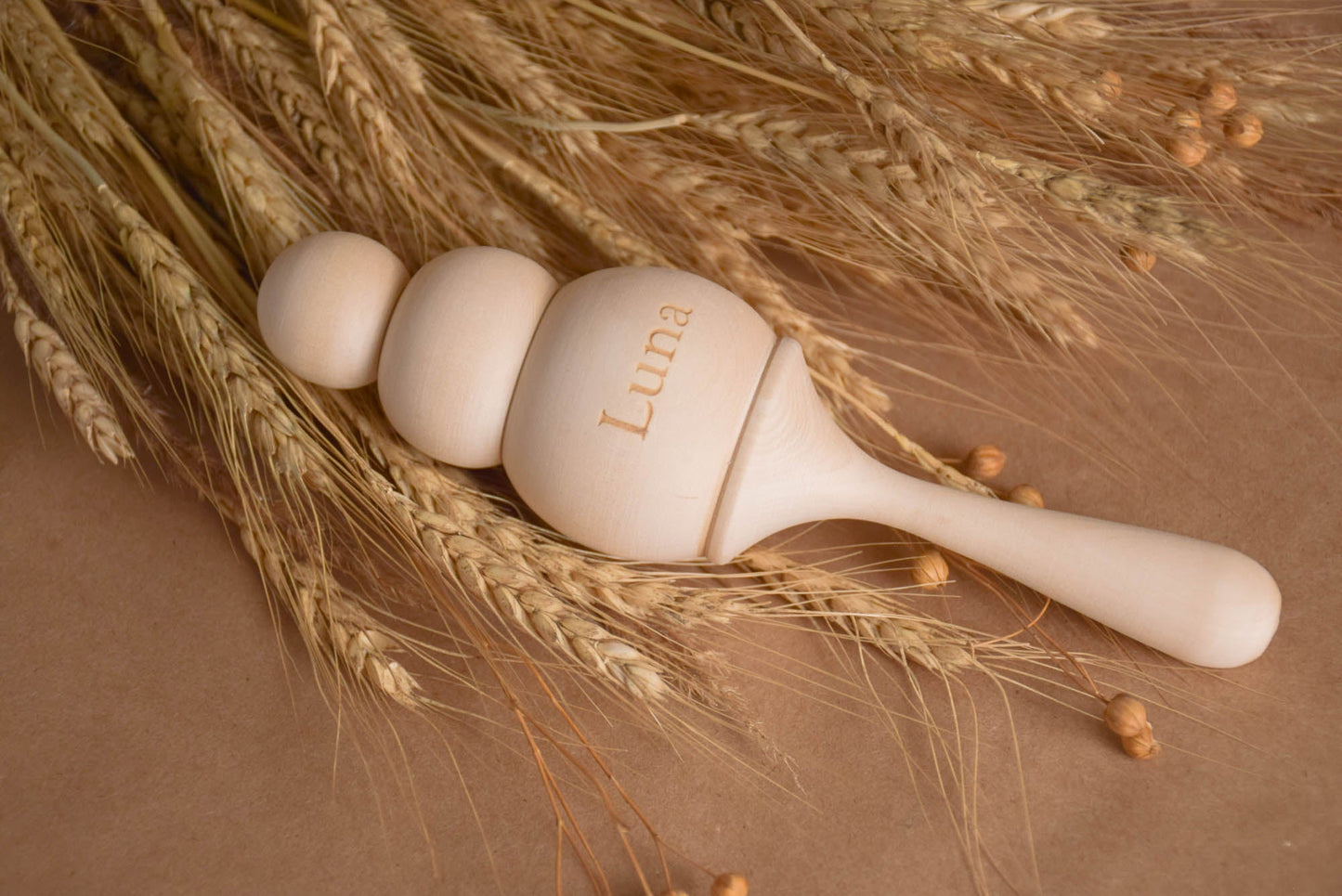 Wooden maracas, Wooden baby rattle, Toddler childrens wooden toys, Musical toy, Baby maracas, Kids room decor, Eco toys, Natural toys