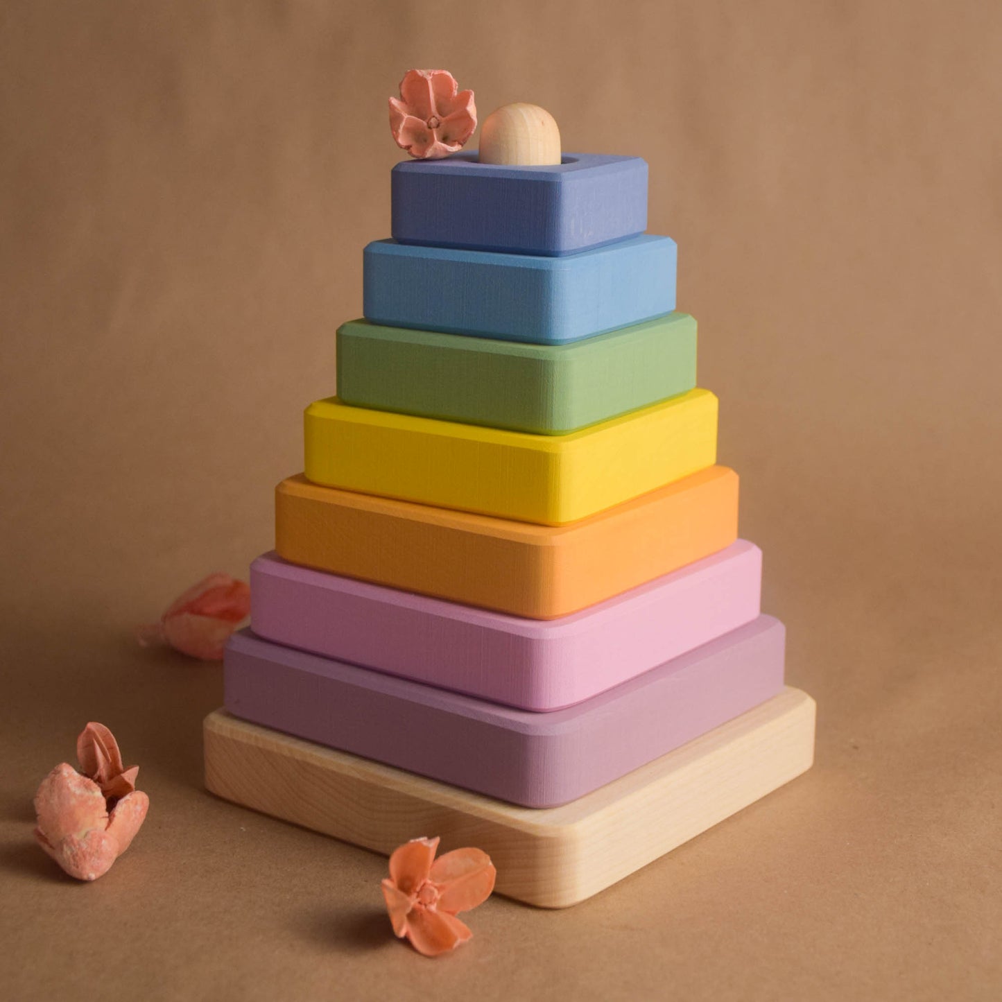 Wooden Ring Stacker Toy