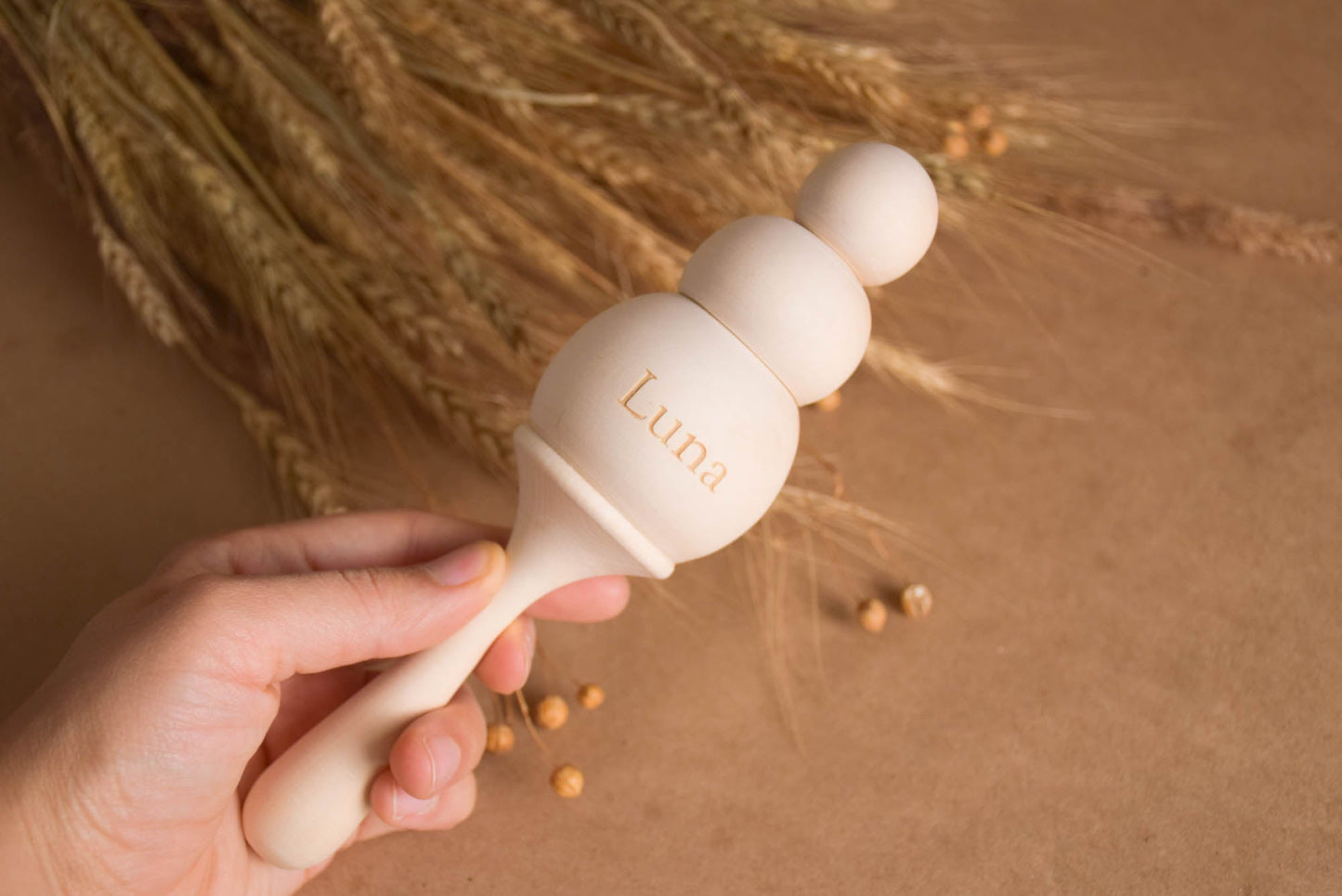 Wooden maracas, Wooden baby rattle, Toddler childrens wooden toys, Musical toy, Baby maracas, Kids room decor, Eco toys, Natural toys