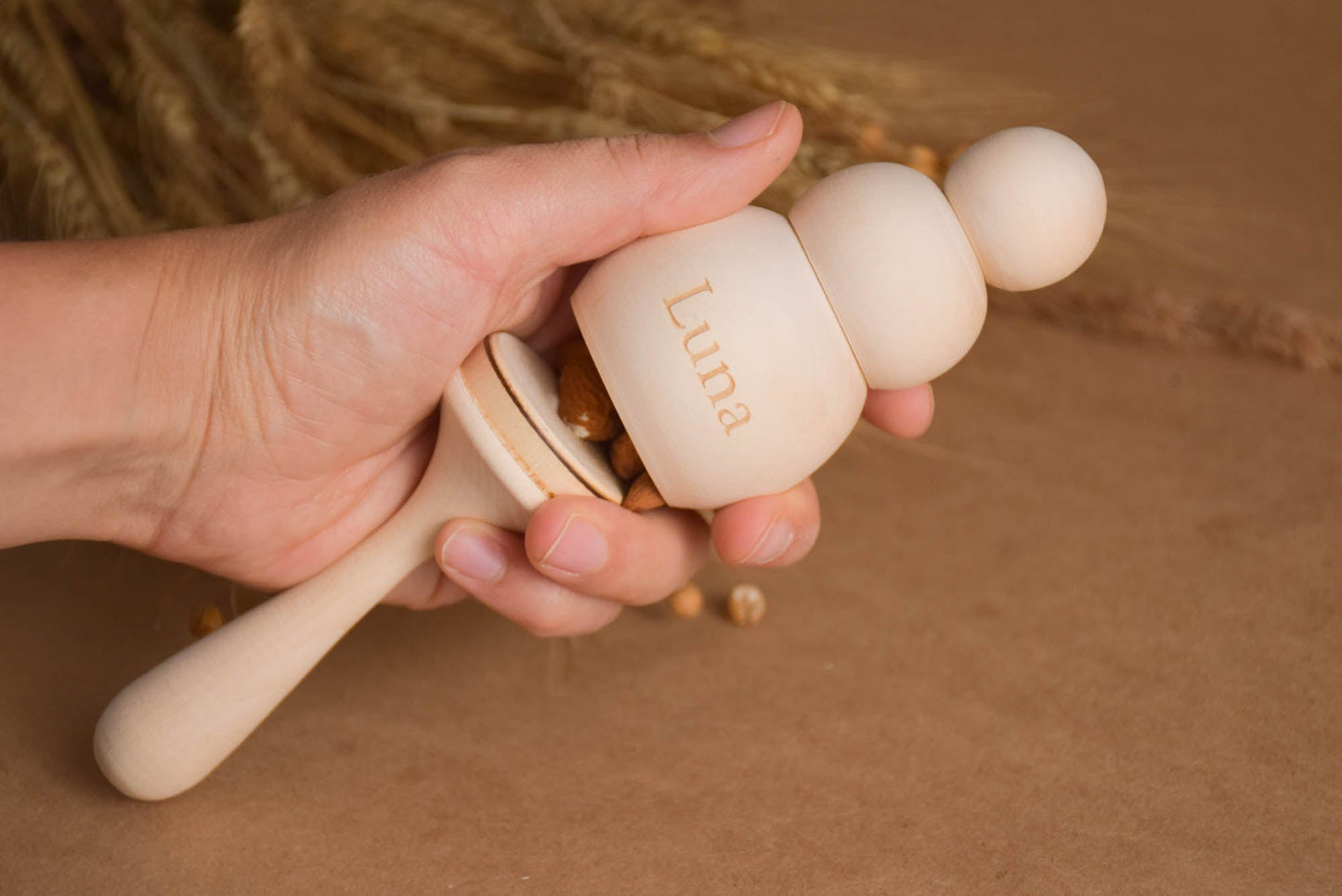 Wooden maracas, Wooden baby rattle, Toddler childrens wooden toys, Musical toy, Baby maracas, Kids room decor, Eco toys, Natural toys