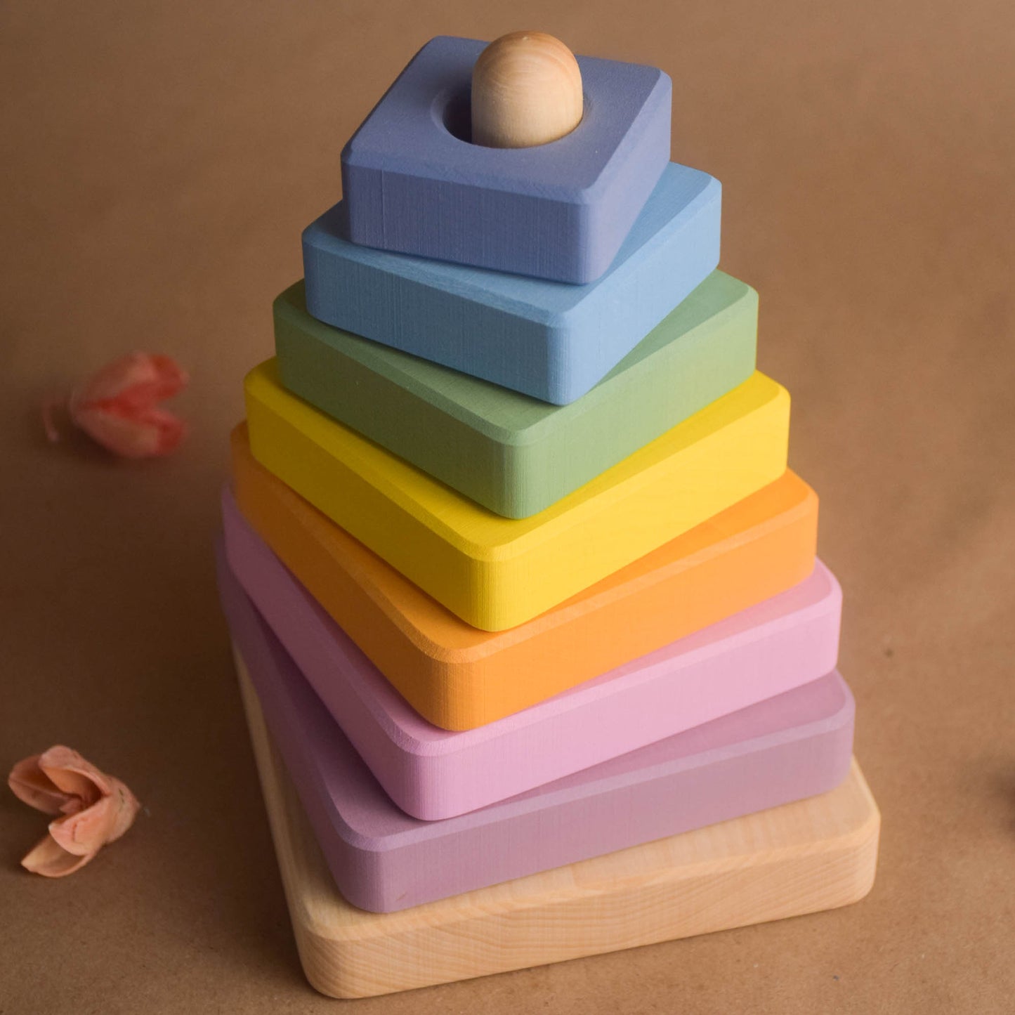 Wooden Ring Stacker Toy