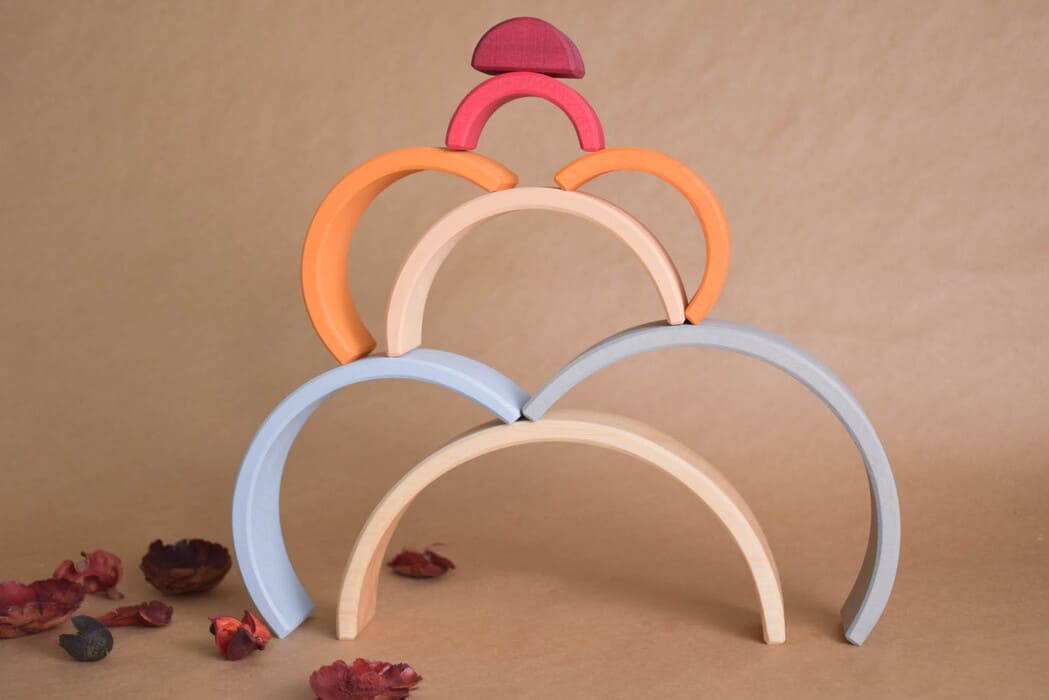 Wooden Rainbow Stacking Toy