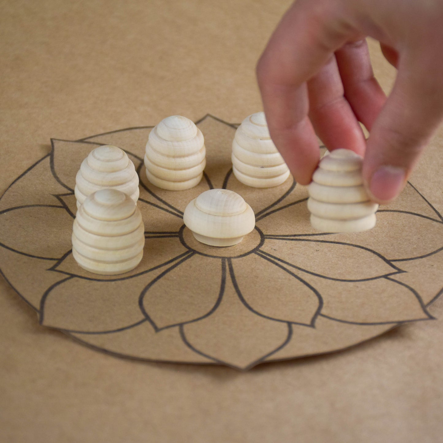 Wooden Mandala Pieces