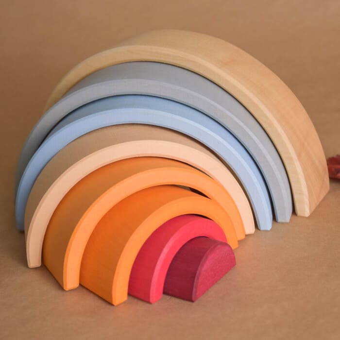 Wooden Rainbow Stacking Toy