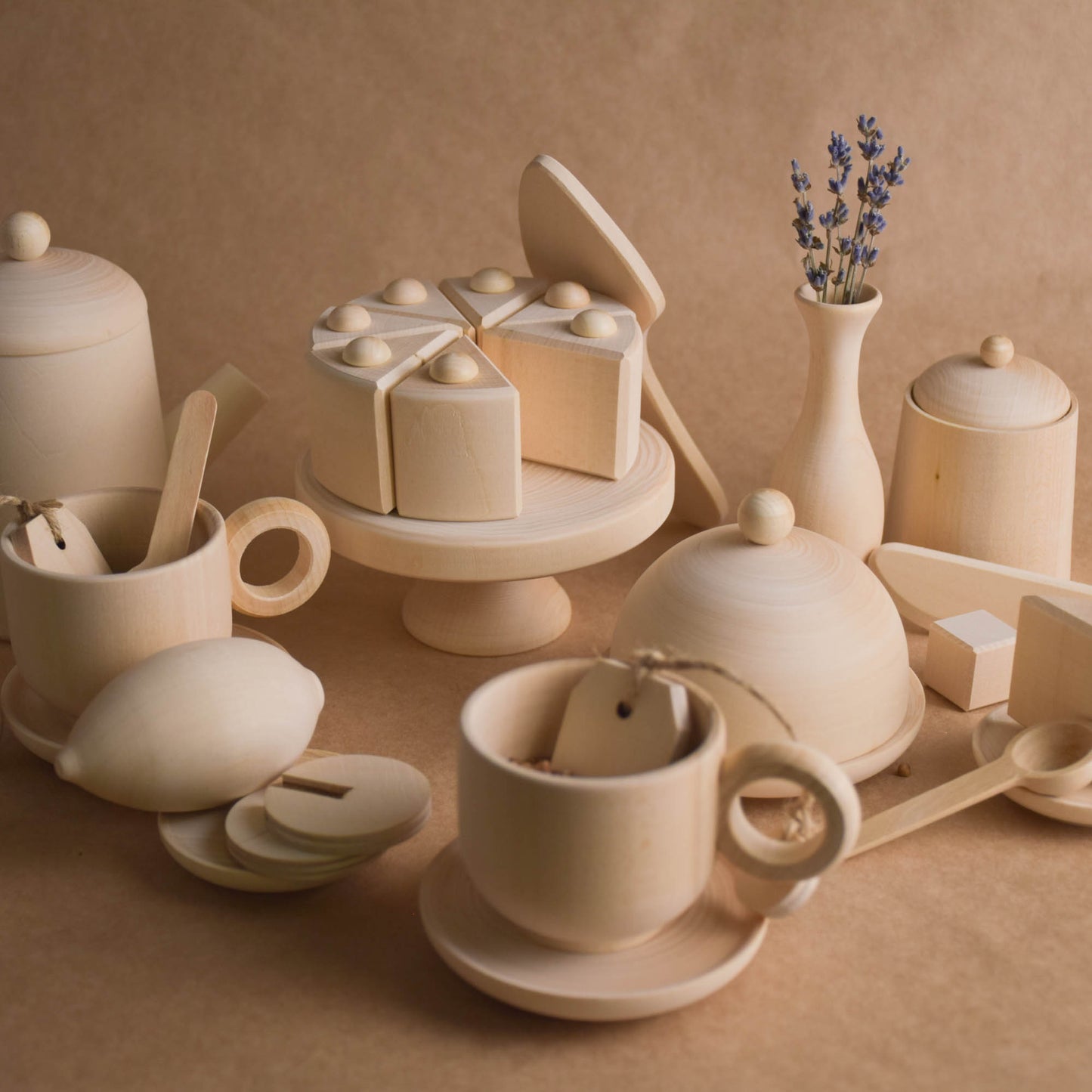 Kids Wooden Tea Set Toy