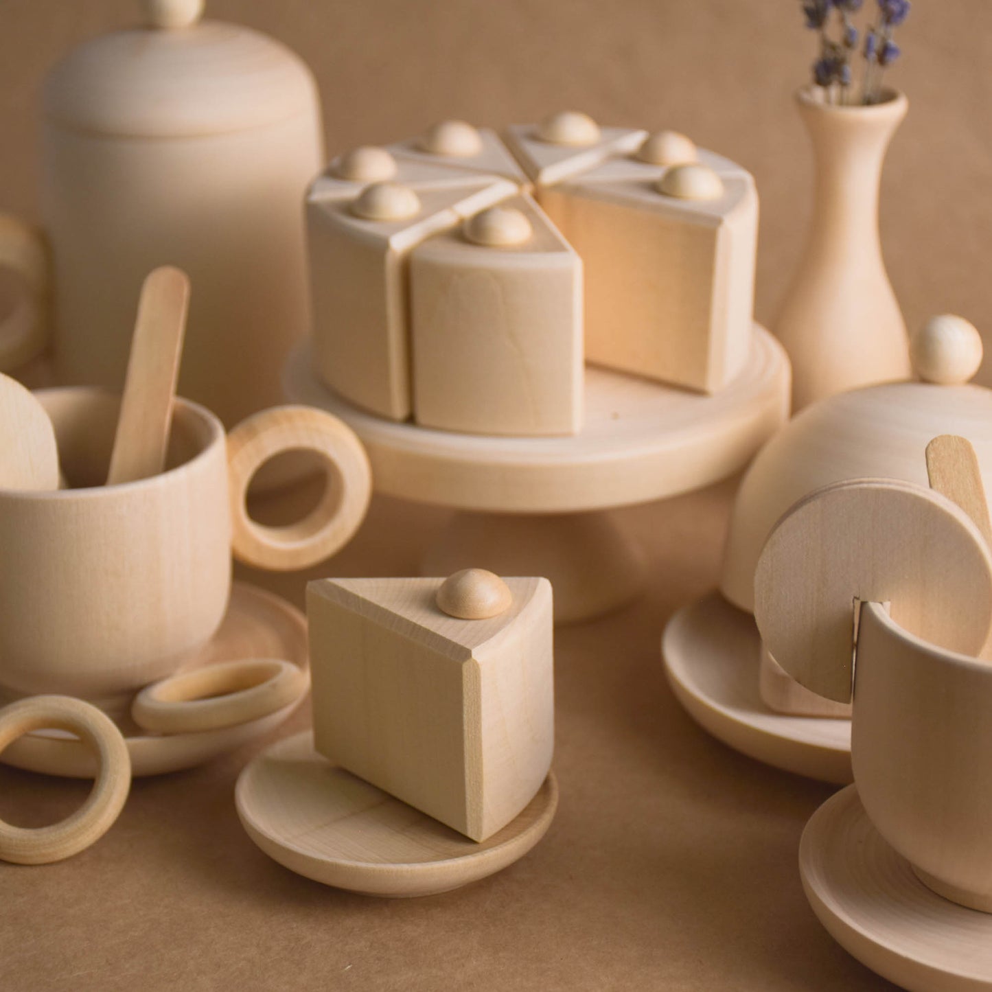 Kids Wooden Tea Set Toy