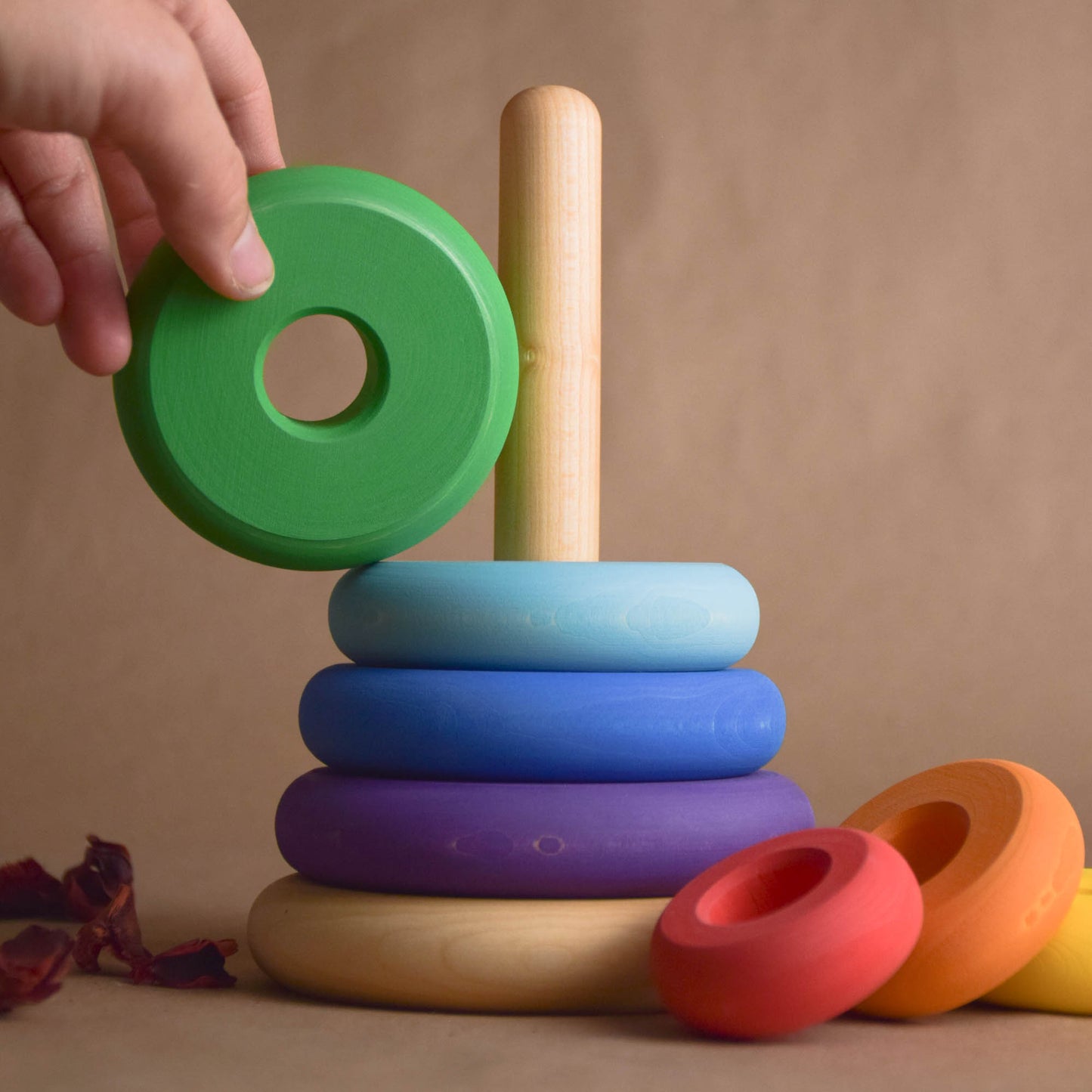 Montessori Rainbow Rring Stacker Toy