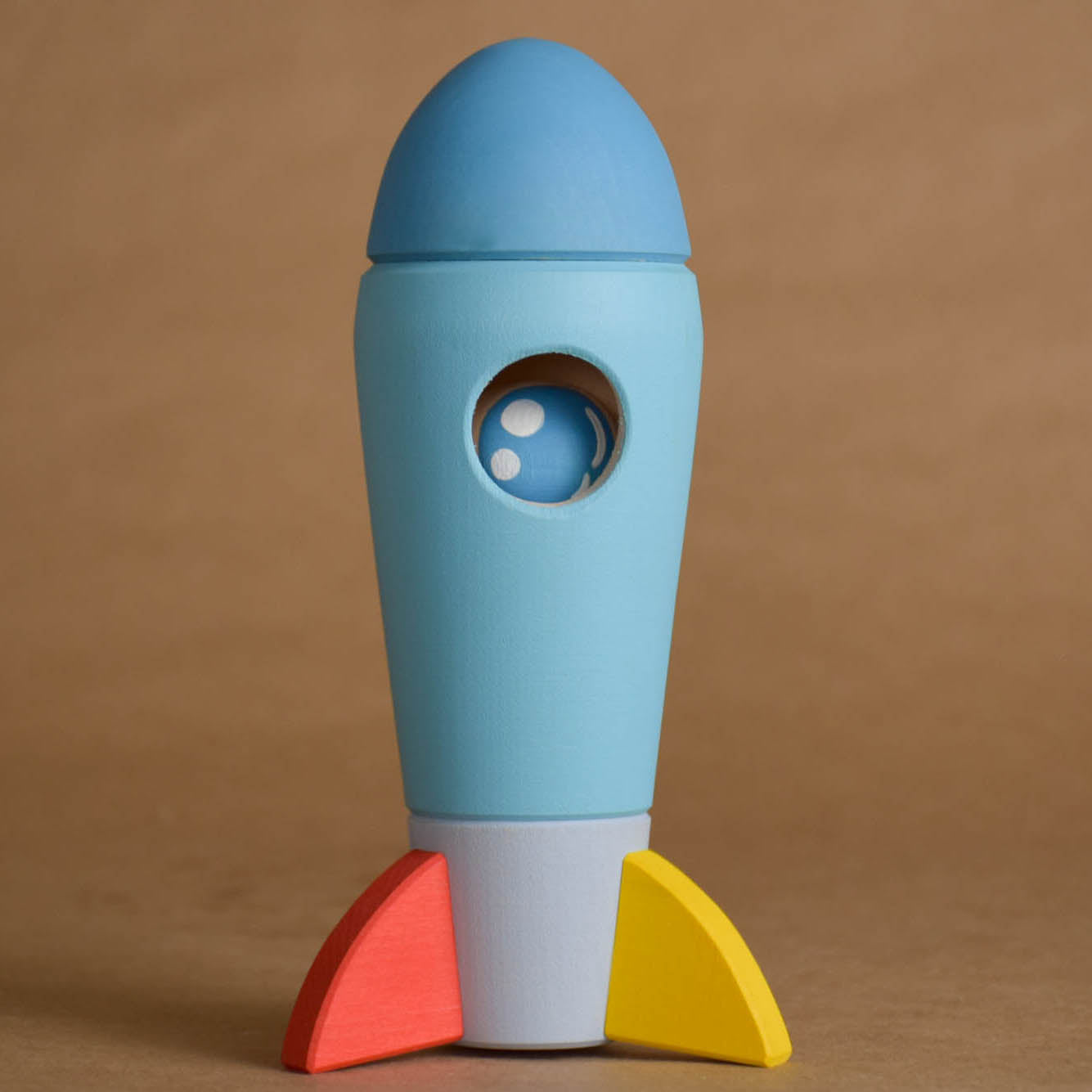 Wooden Rocket Toy Astronaut