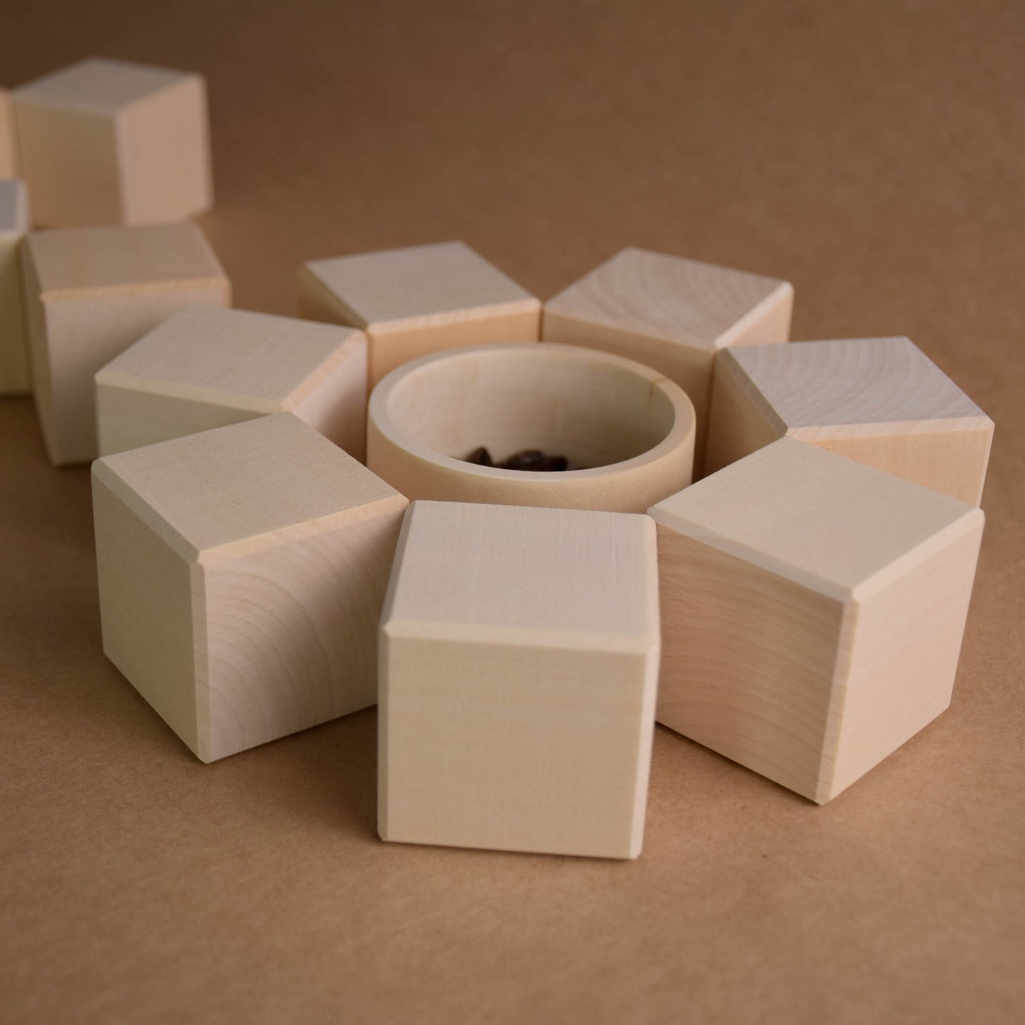 Wooden Blocks for Babies Age, 40 mm, 24 pcs.