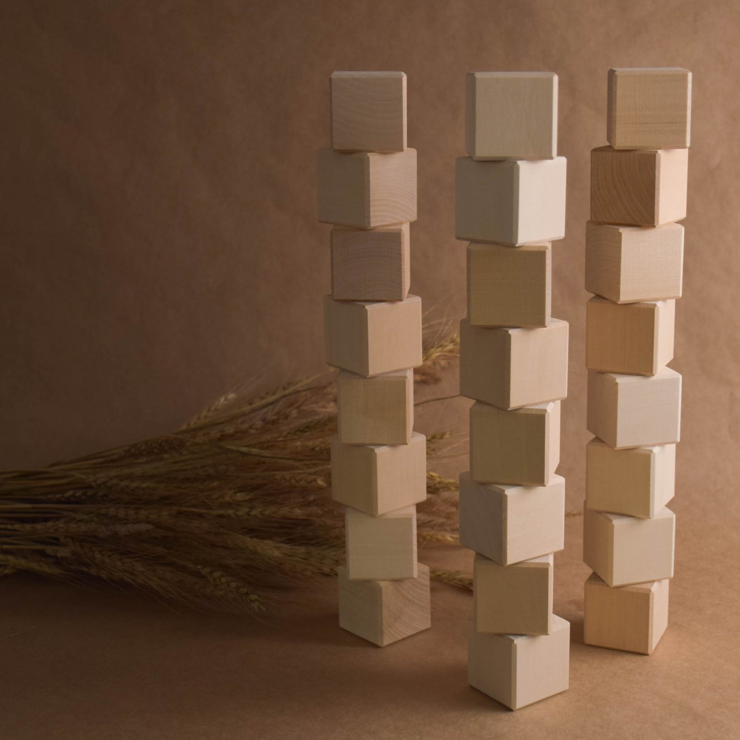 Wooden Blocks for Babies Age, 40 mm, 24 pcs.