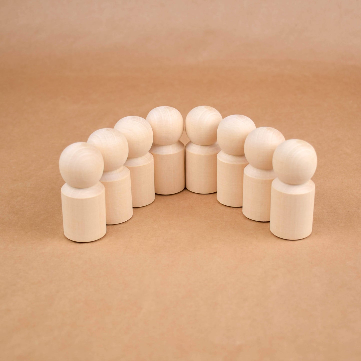 Unfinished Wooden Waldorf Peg Dolls