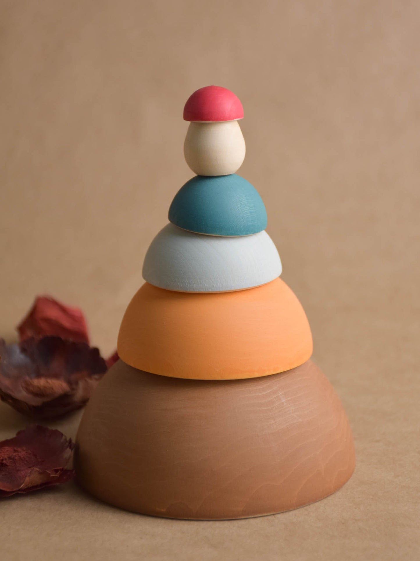 Wooden Matryoshka Mushroom Toy
