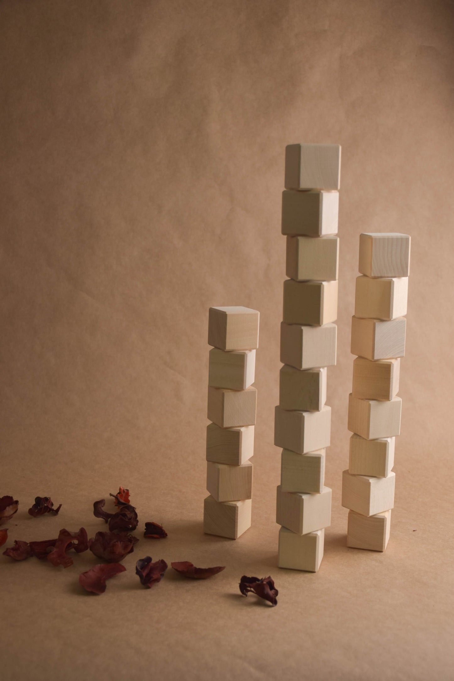 Wooden Blocks Set 1.4 in / 3.5 cm - 40 pcs