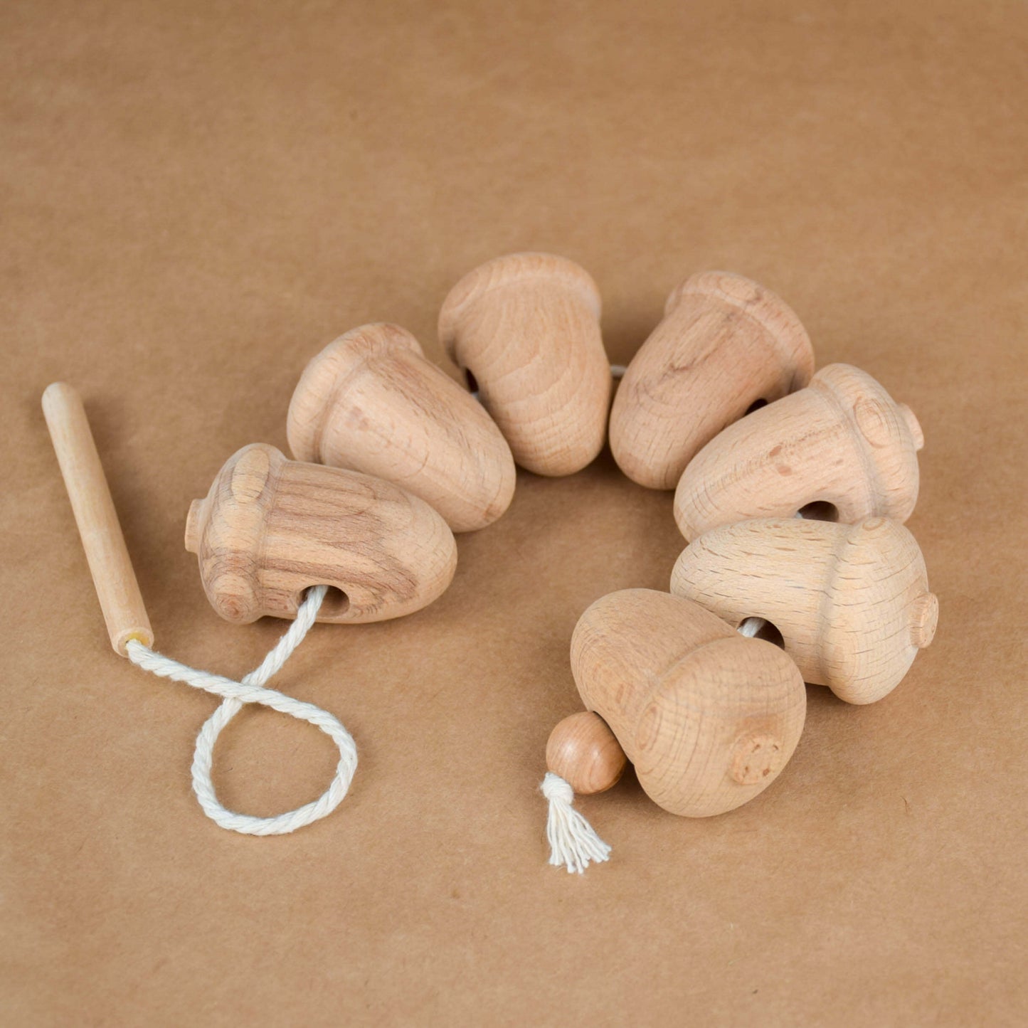 Wooden Lace Up Toys Acorns