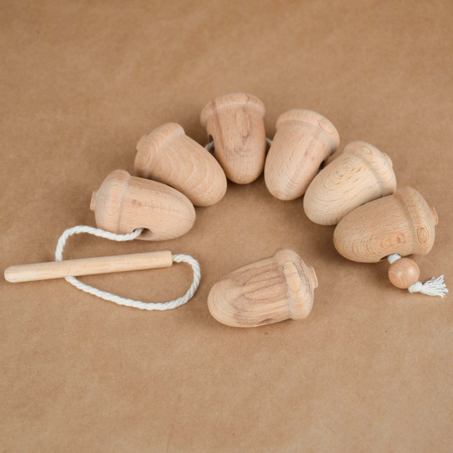 Wooden Lace Up Toys Acorns