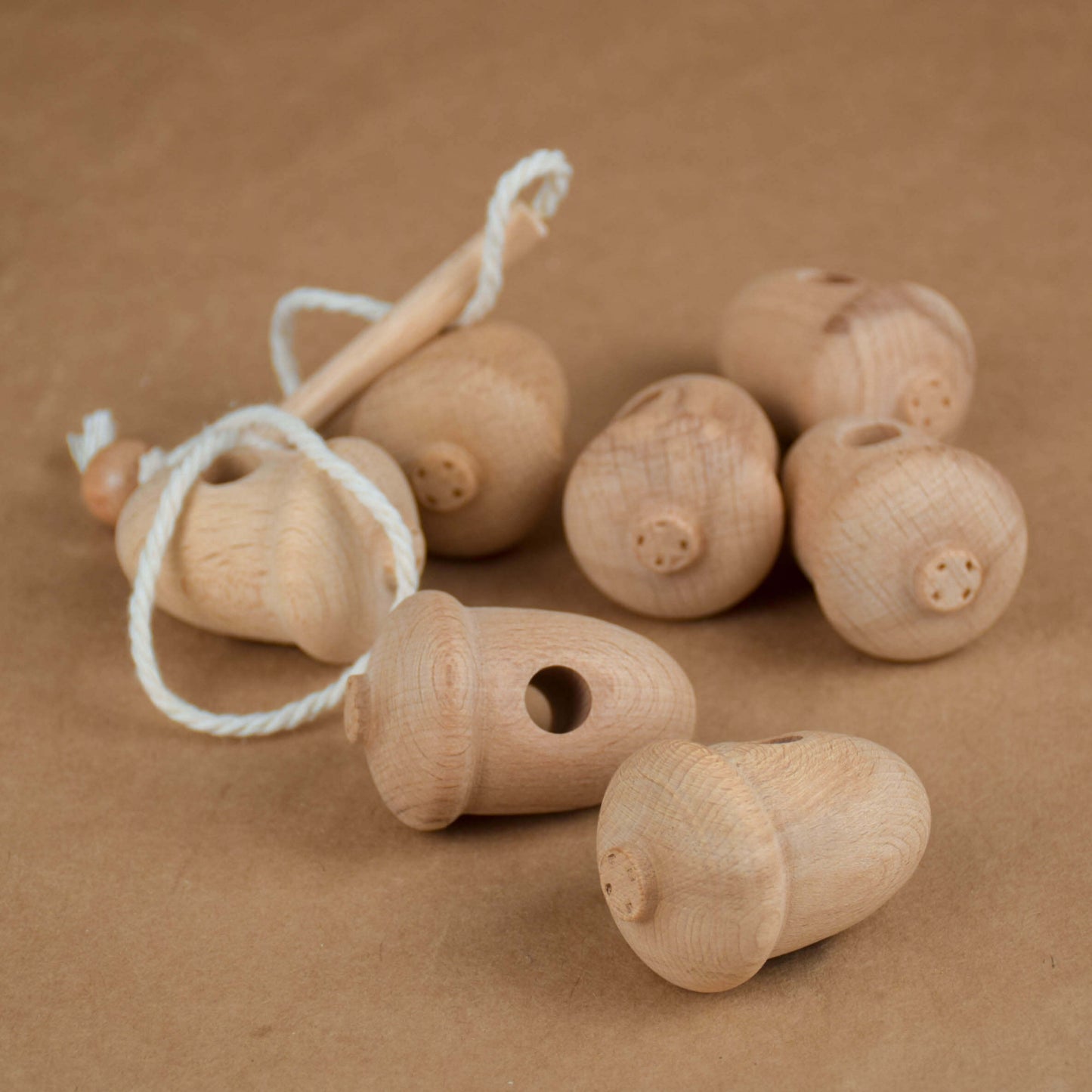 Wooden Lace Up Toys Acorns