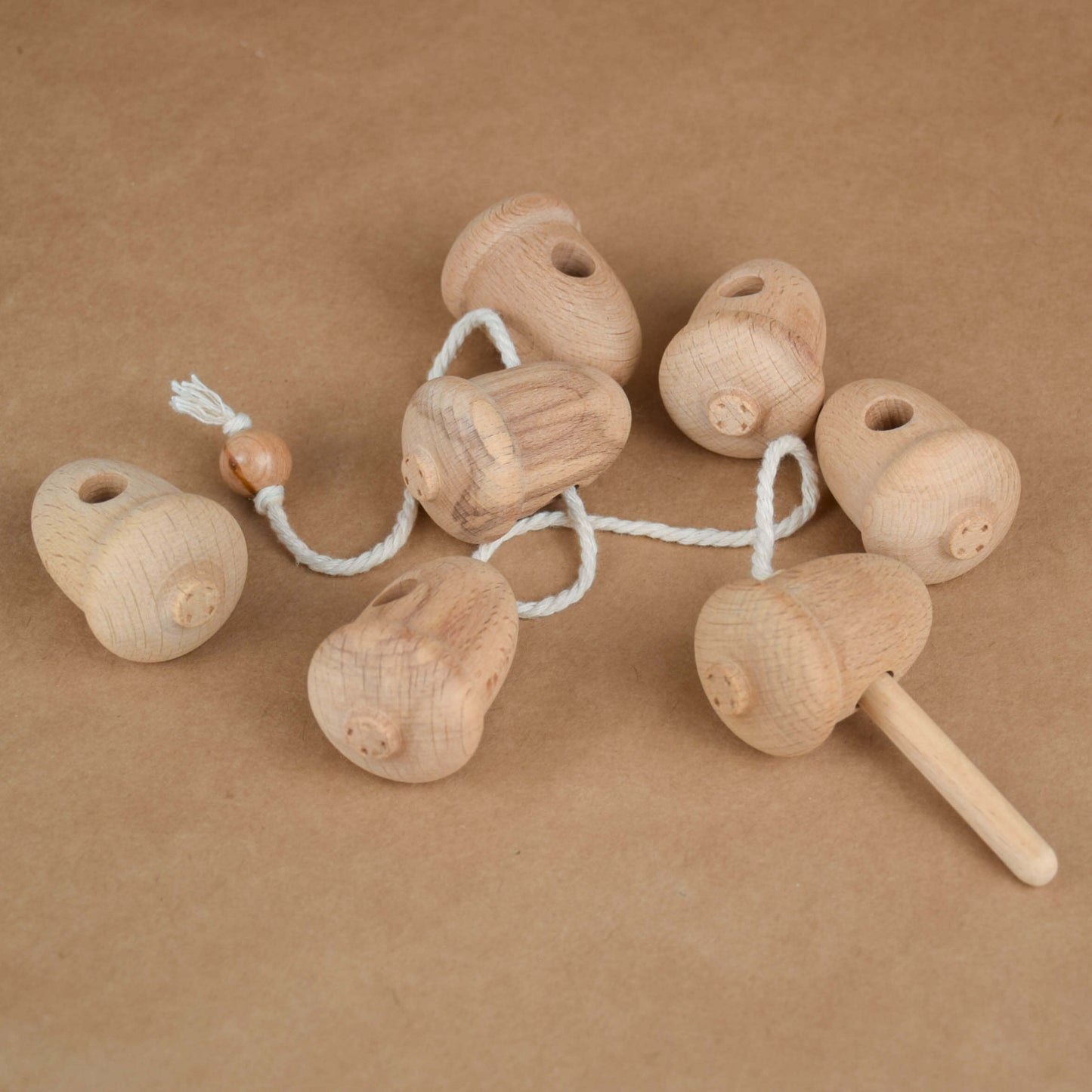 Wooden Lace Up Toys Acorns