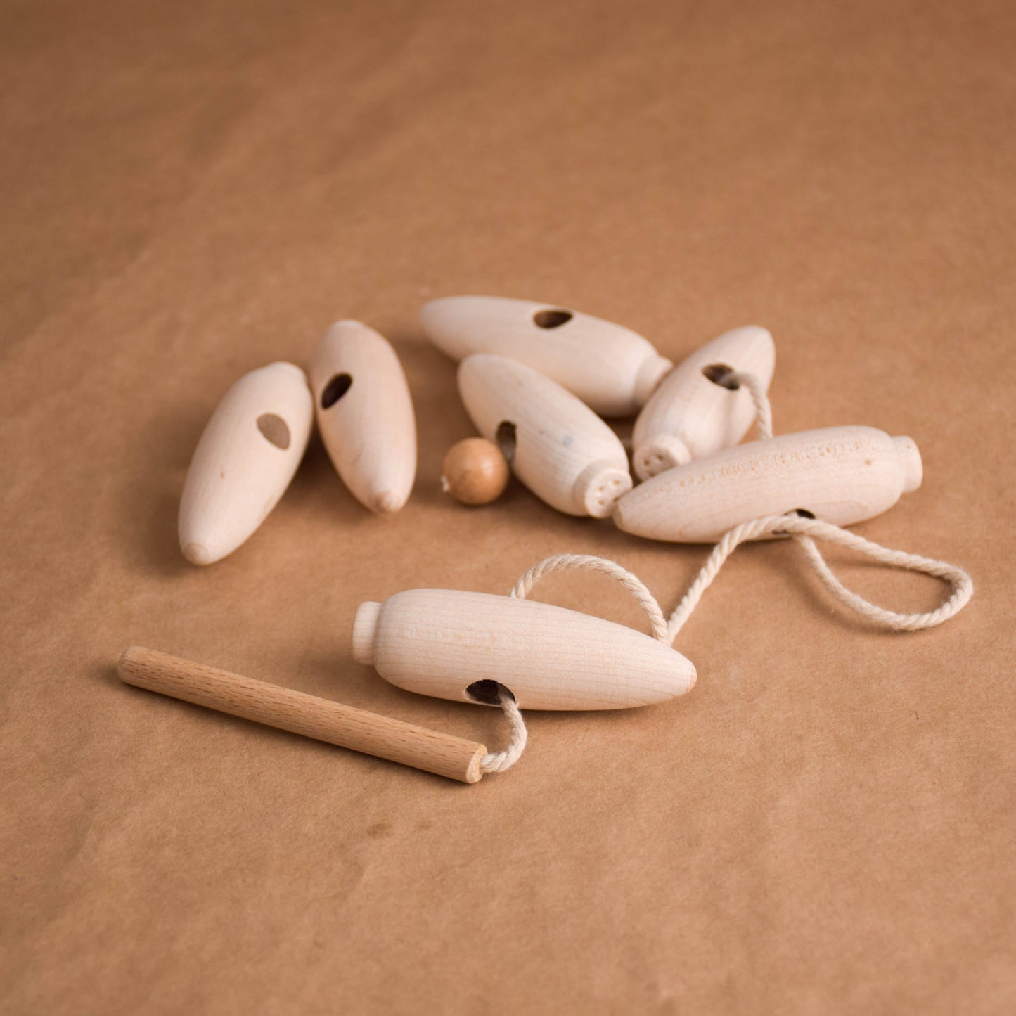 Wood Lacing Toy Carrot