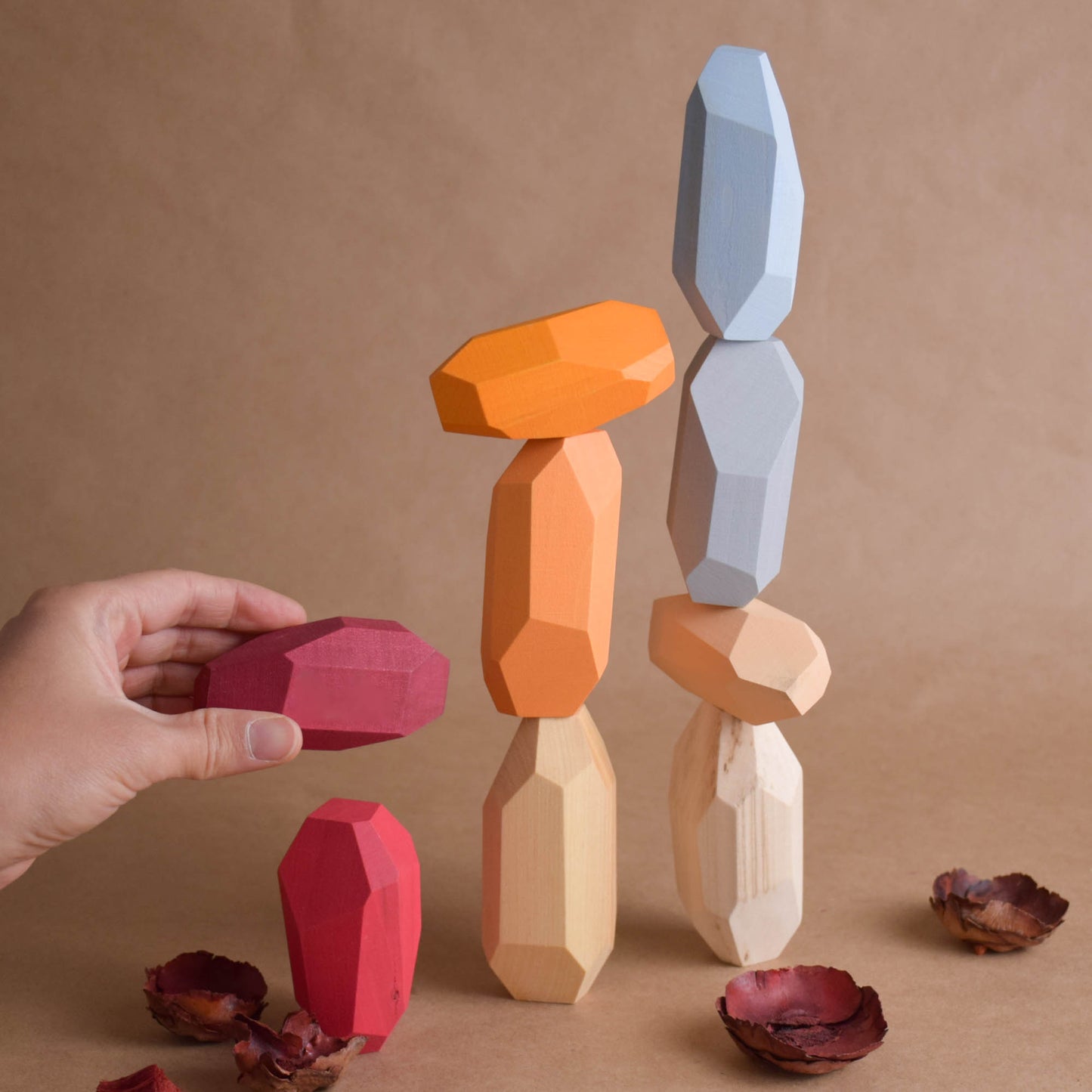 Japanese Wooden Balancing Blocks