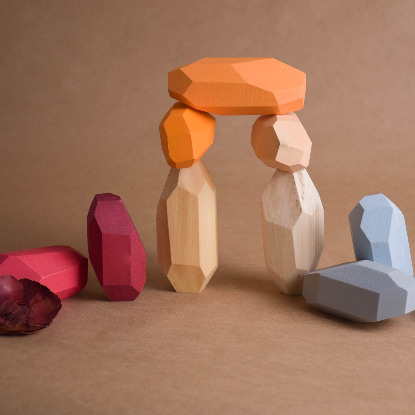 Japanese Wooden Balancing Blocks