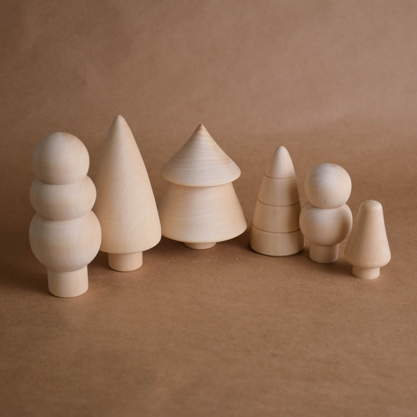 Mini Wooden Tree Toy Set