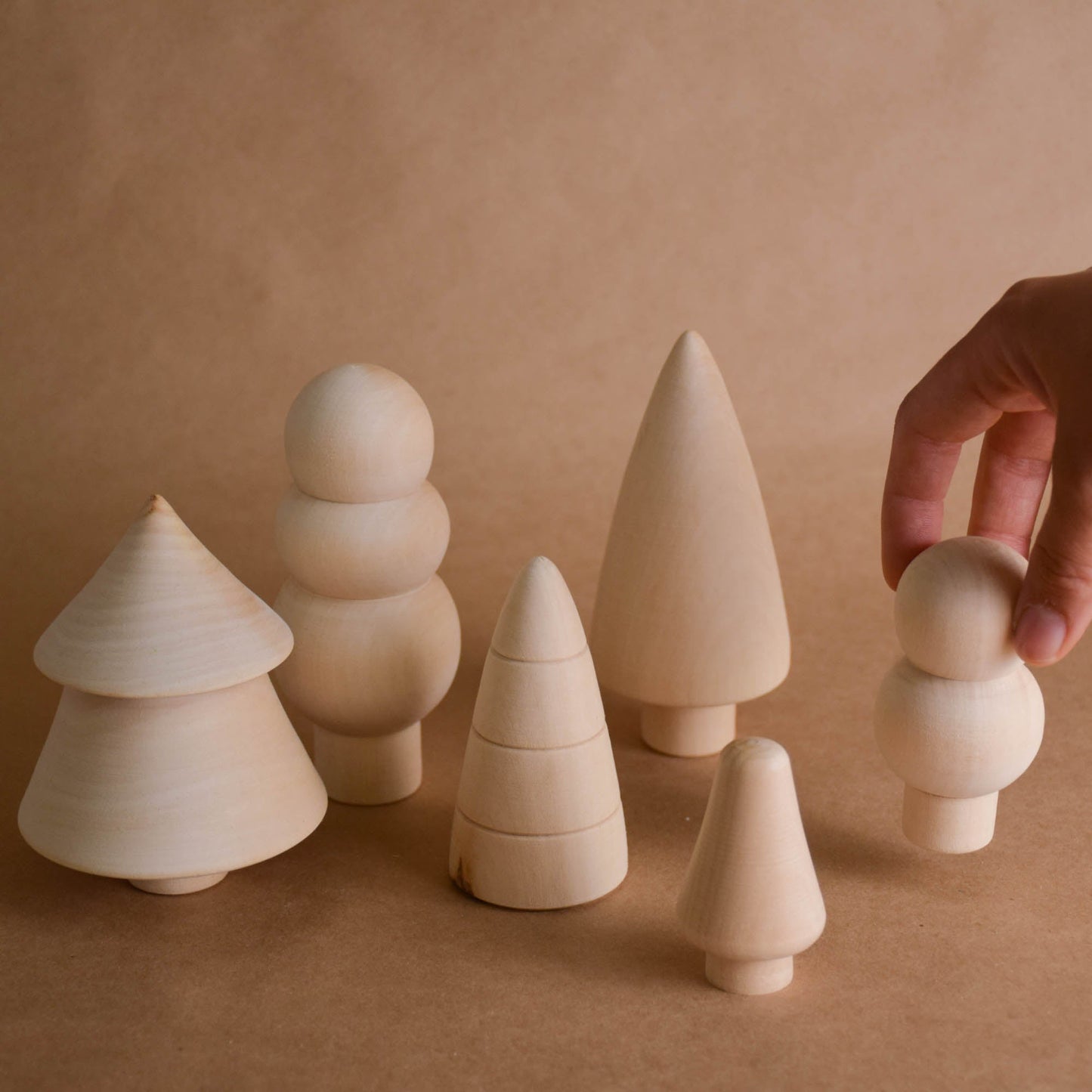 Mini Wooden Tree Toy Set