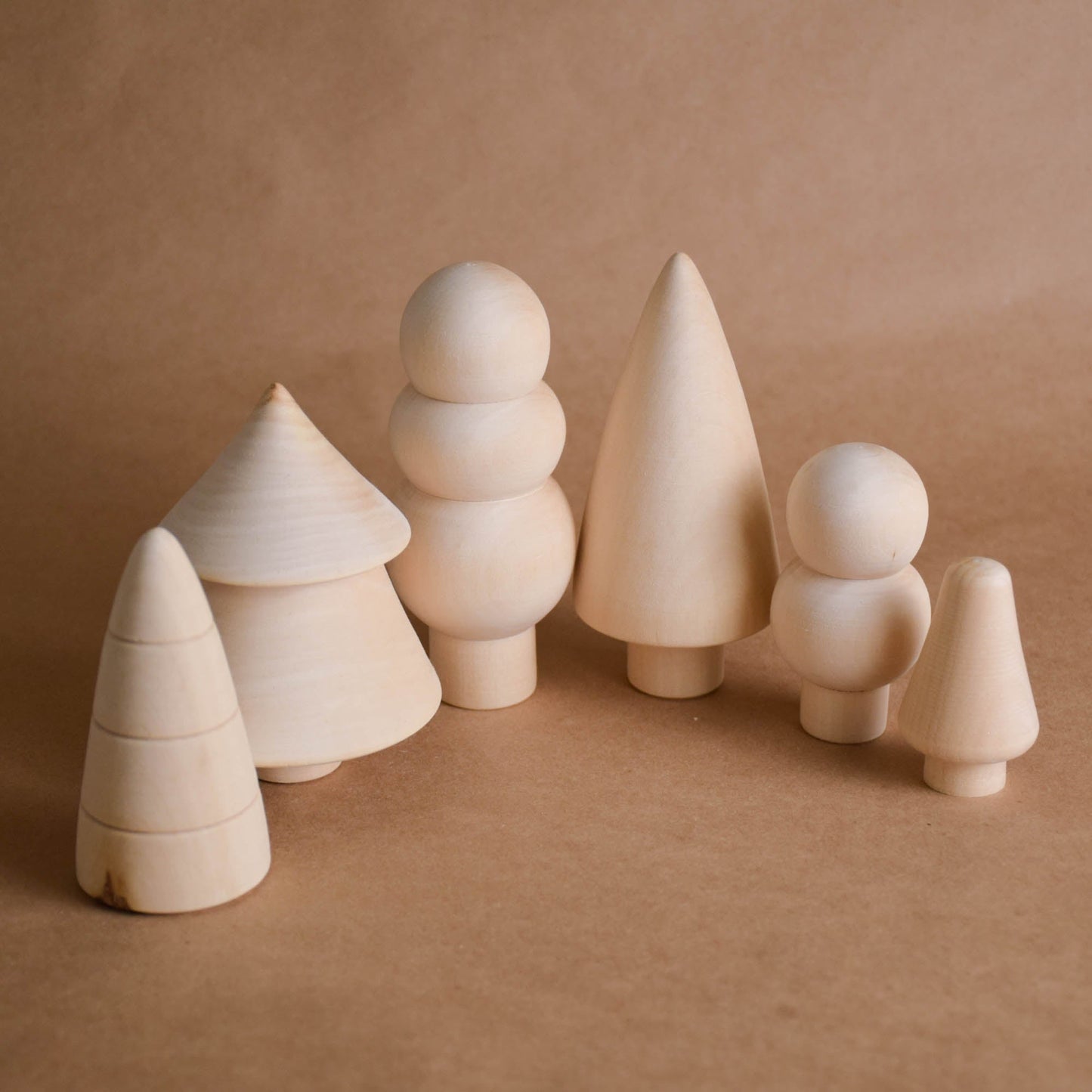 Mini Wooden Tree Toy Set