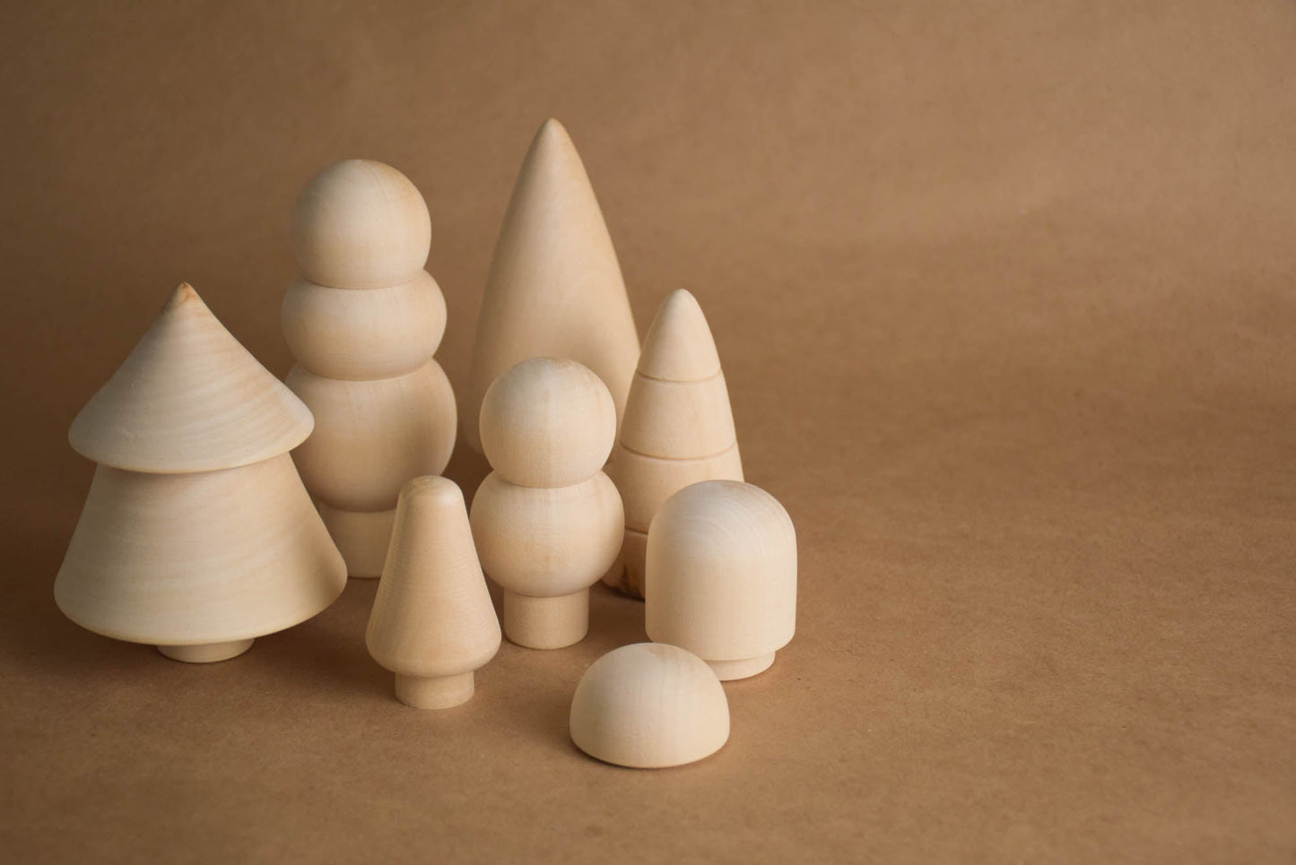 Mini Wooden Tree Toy Set