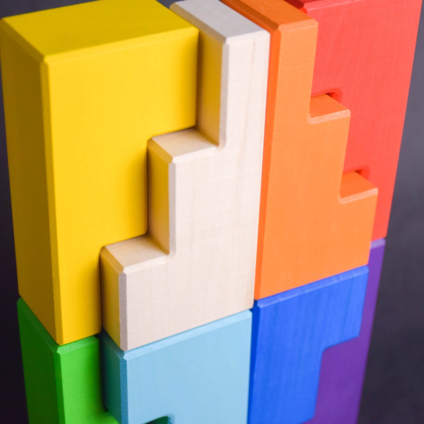 Stepped Roofs Building Set Rainbow