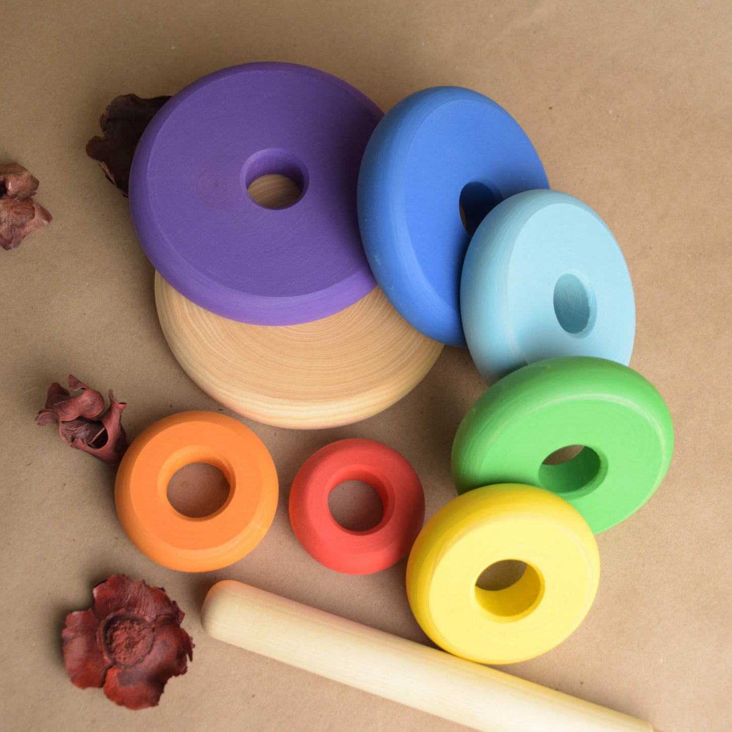 Montessori Rainbow Rring Stacker Toy