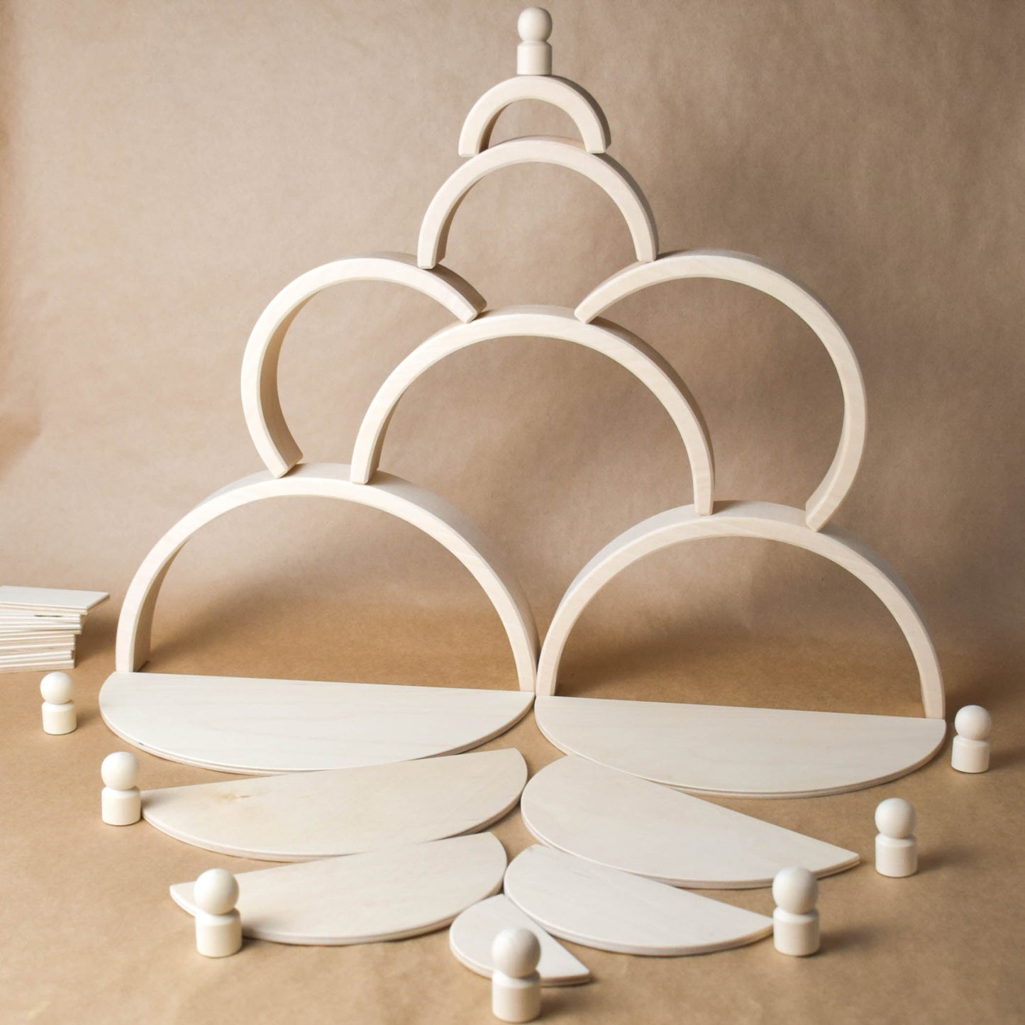 Natural Large Rainbow Semicircles Building Boards