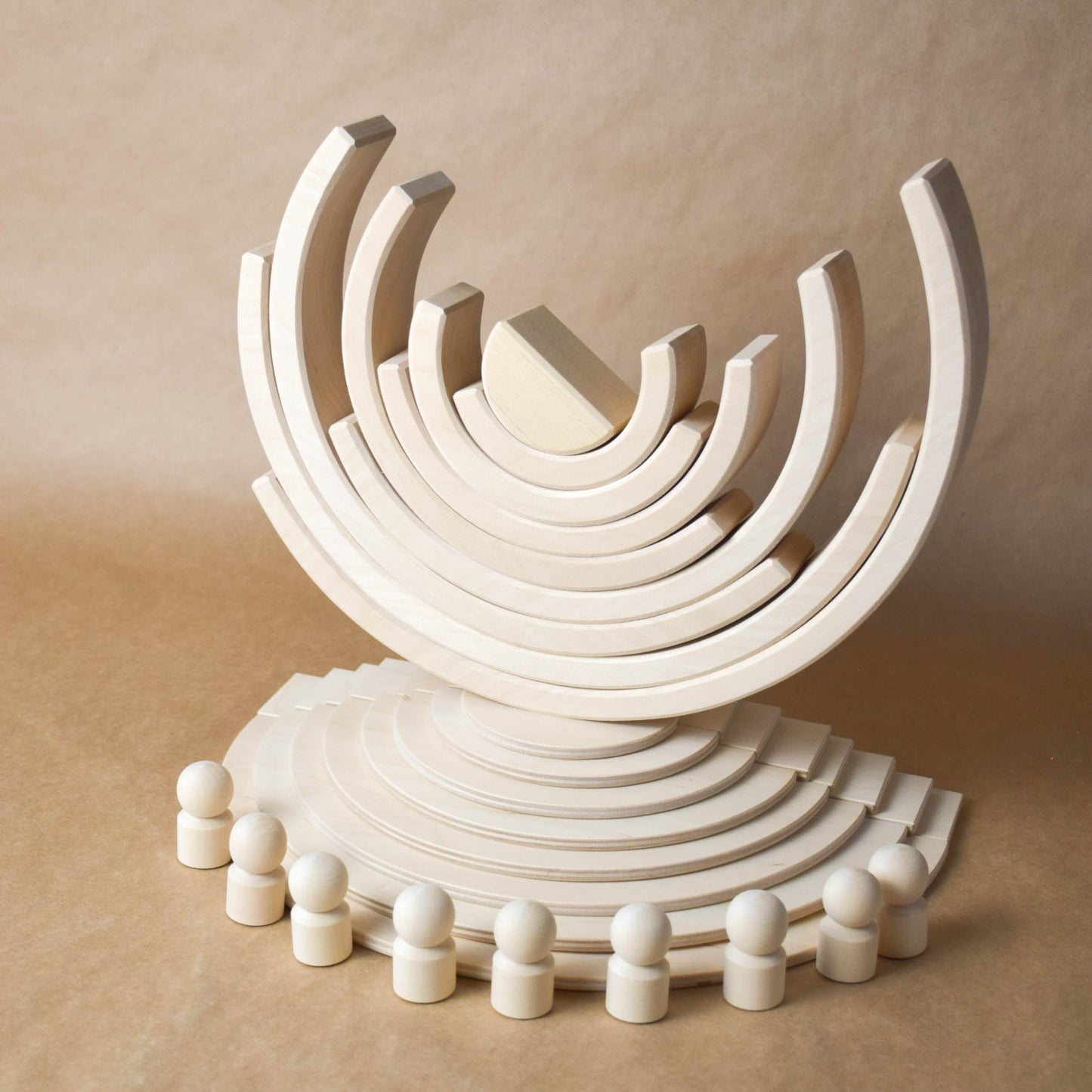 Natural Large Rainbow Semicircles Building Boards