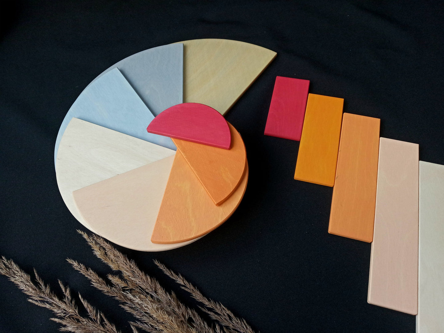 Wooden Semicircle Building Set