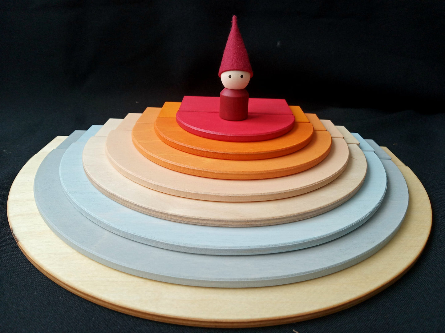 Wooden Semicircle Building Set