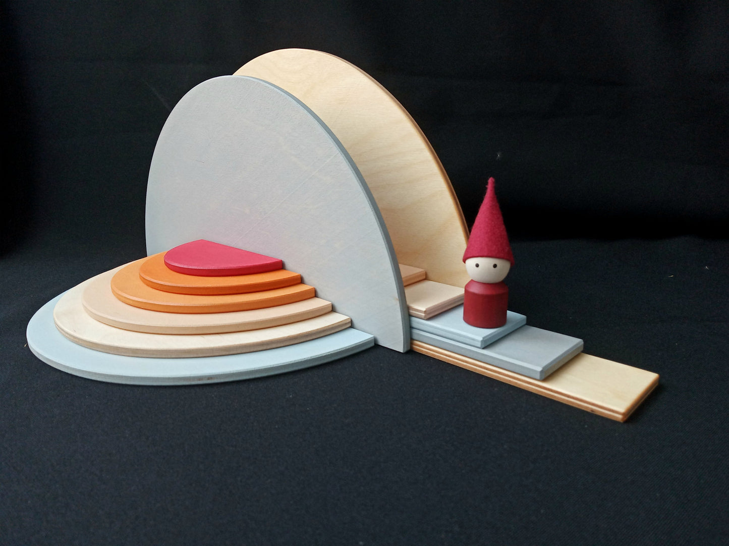 Wooden Semicircle Building Set
