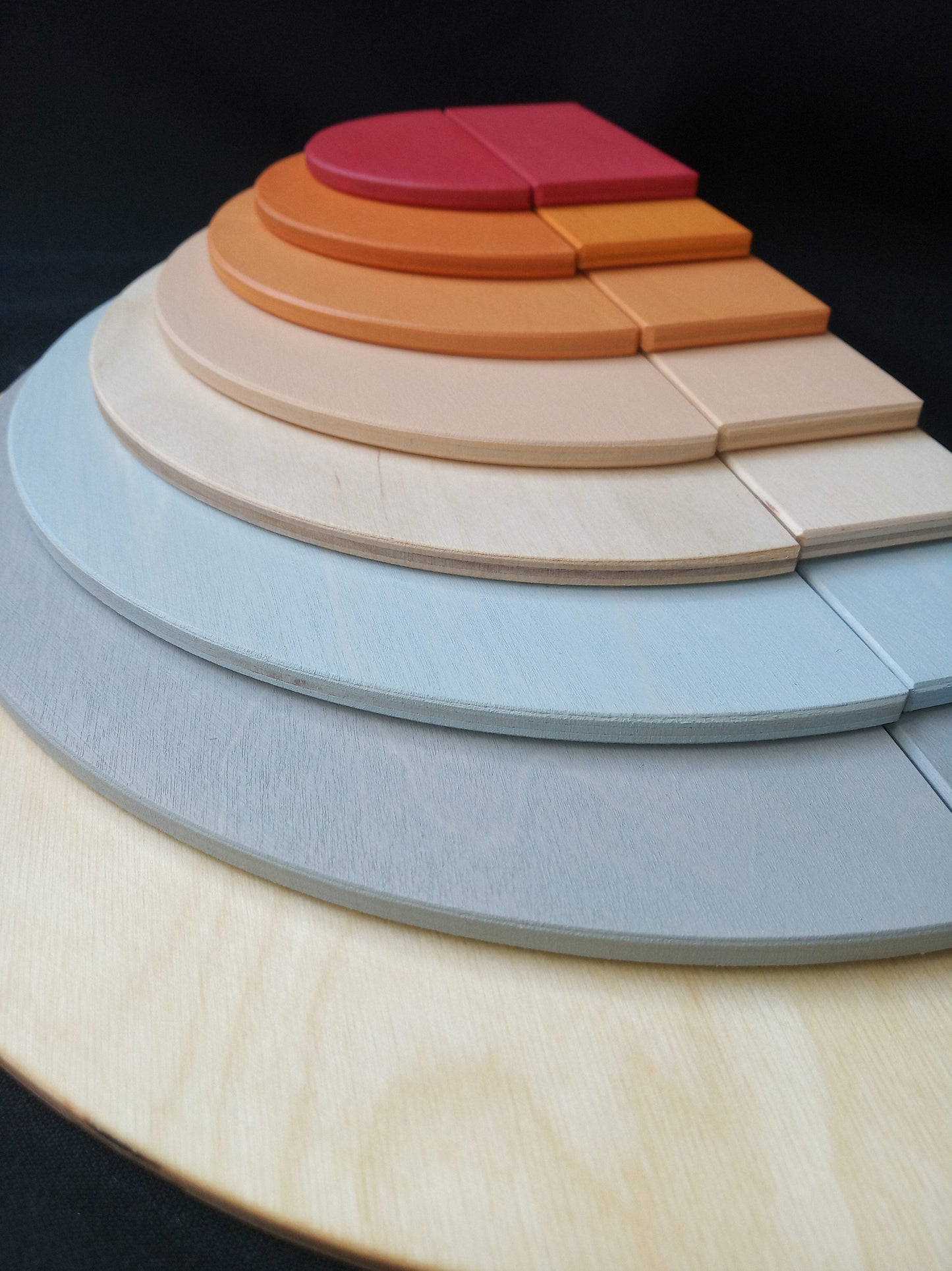 Wooden Semicircle Building Set