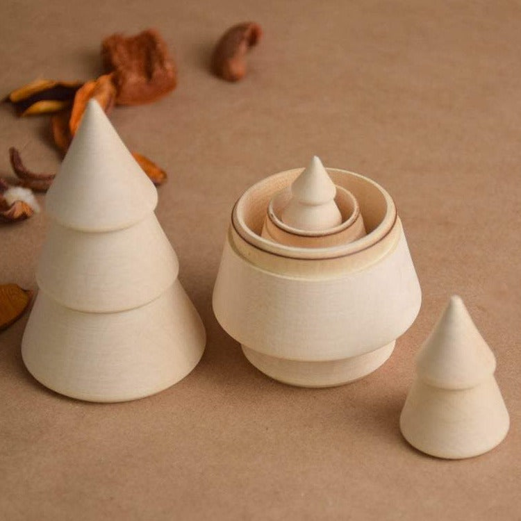 Waldorf Wooden Trees Toy Set