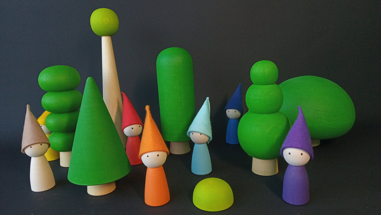 Wood Peg Dolls