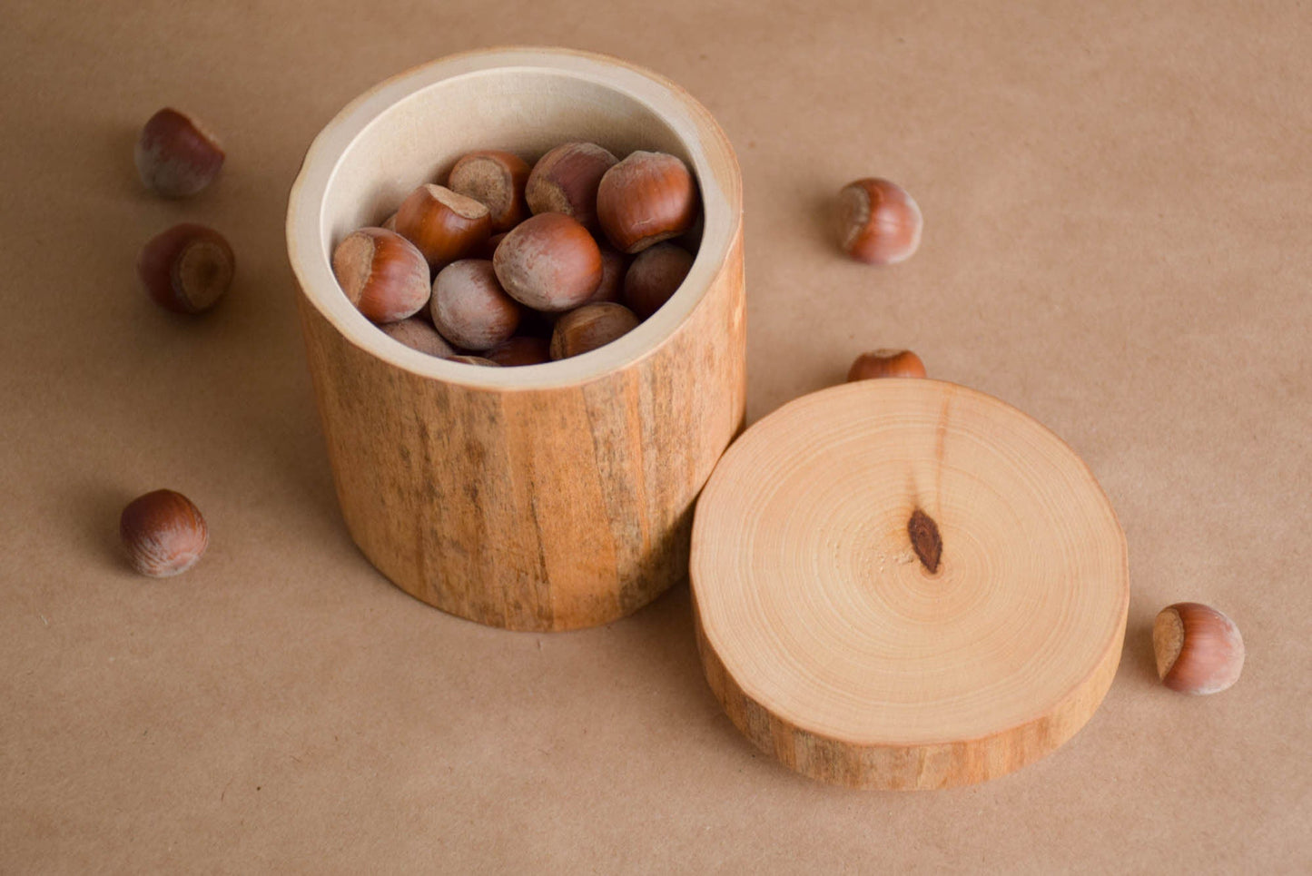 Jewelry Wooden Box with Lid from Log, Wood Keepsake Box, Personalised Gift, Birthday Gift Engraved Box, Montessori Material, Waldorf Toddler