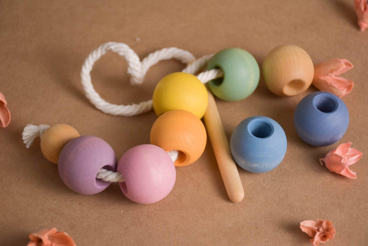Pastel Lacing Beads