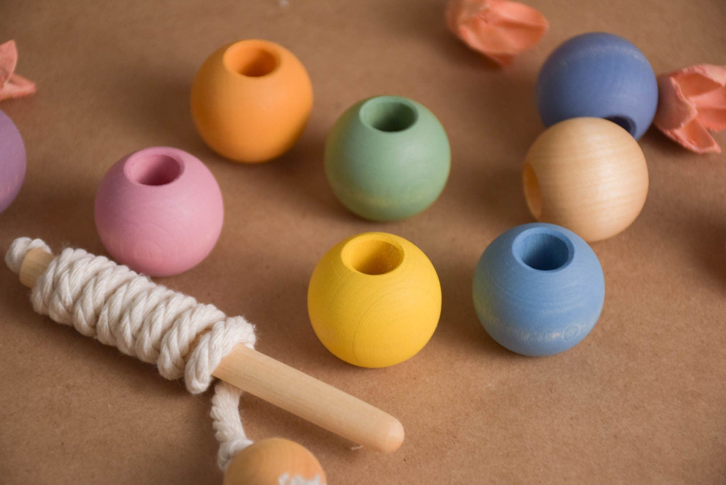 Pastel Lacing Beads