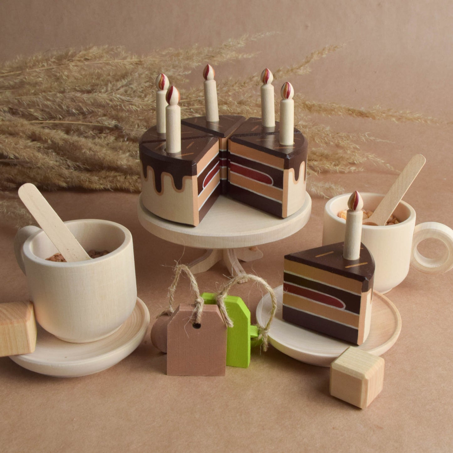Chocolate cake with candles