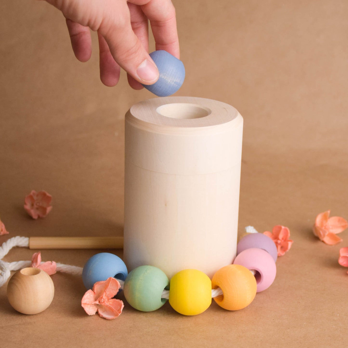 Pastel Cylinder with Lacing