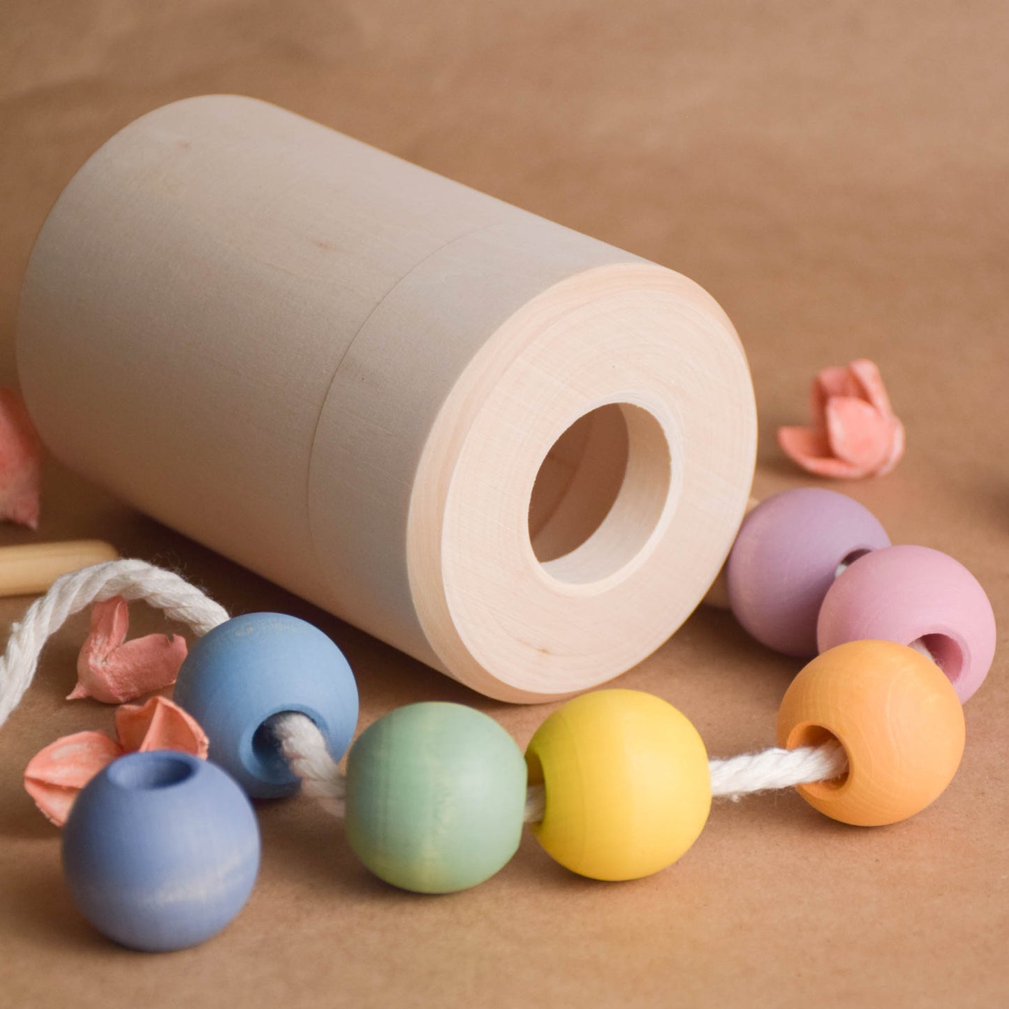 Pastel Cylinder with Lacing